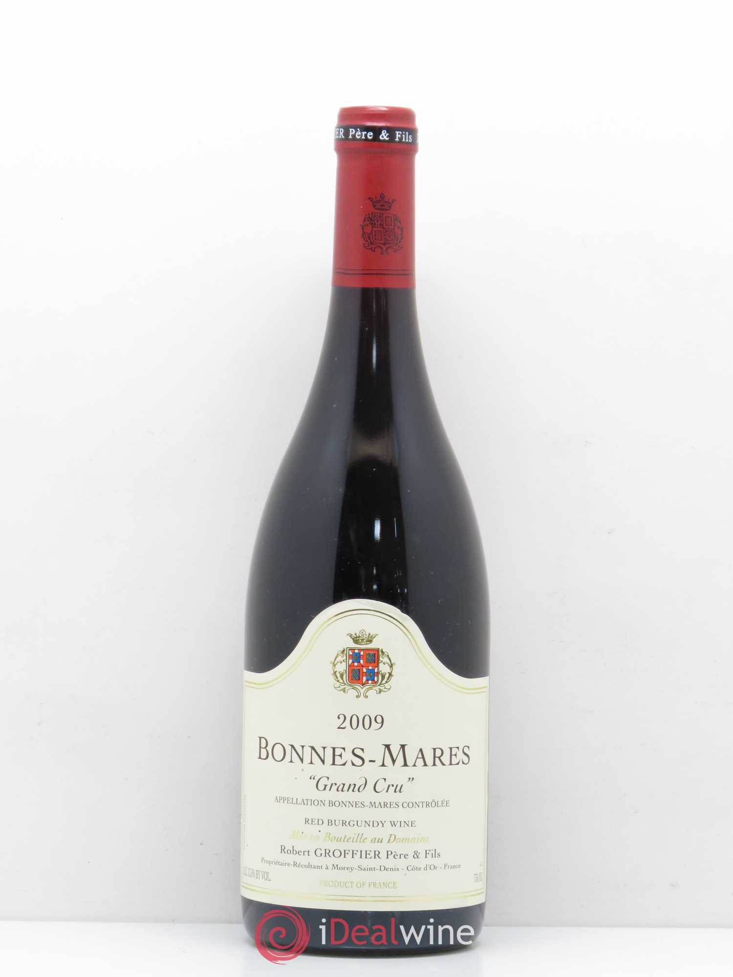 Bonnes-Mares Grand Cru Robert Groffier Père & Fils (Domaine) 2009 - Lot de 1 bouteille - 0