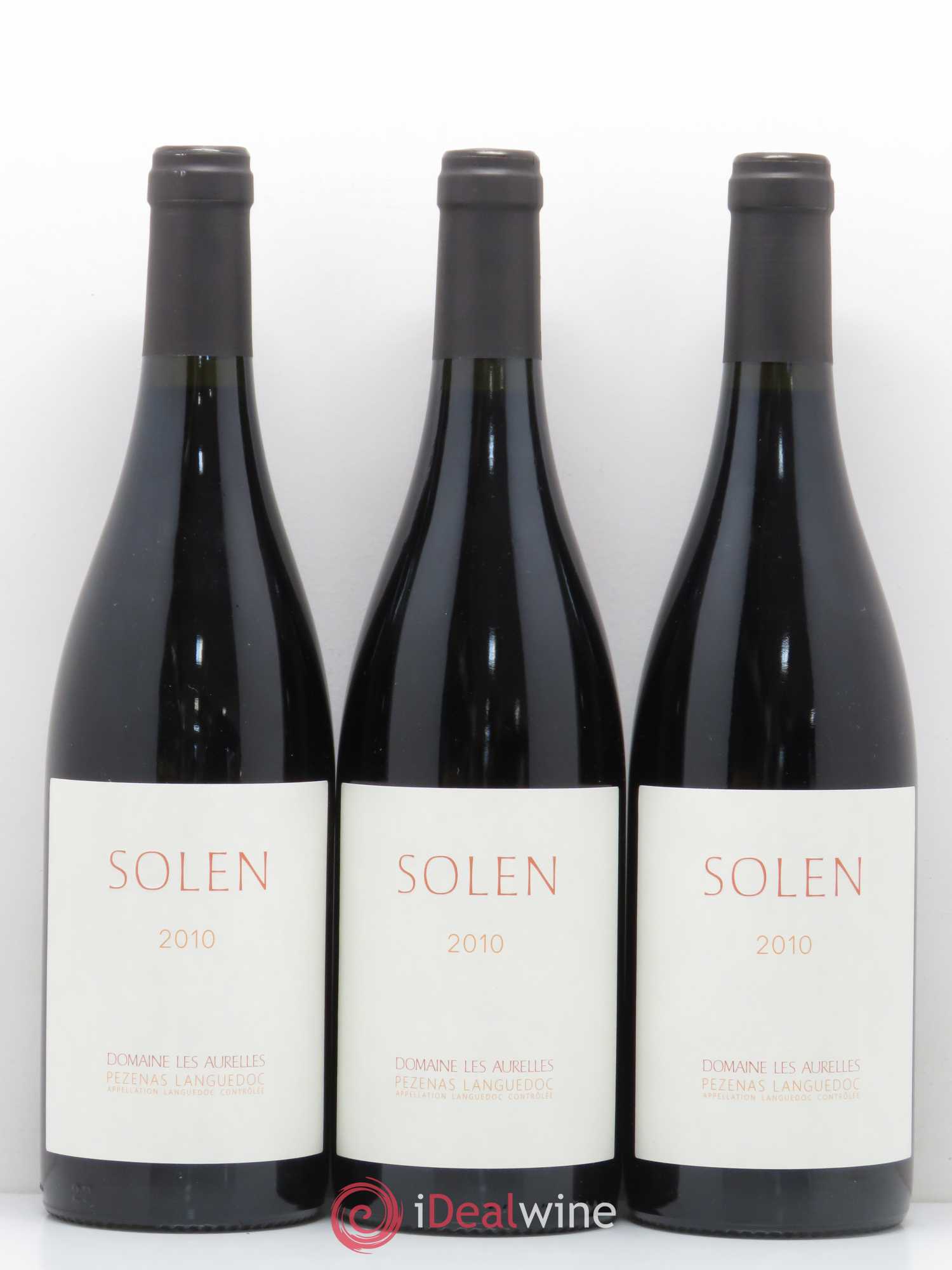 Coteaux du Languedoc Solen Domaine les Aurelles 2010 - Lot de 3 bouteilles - 0