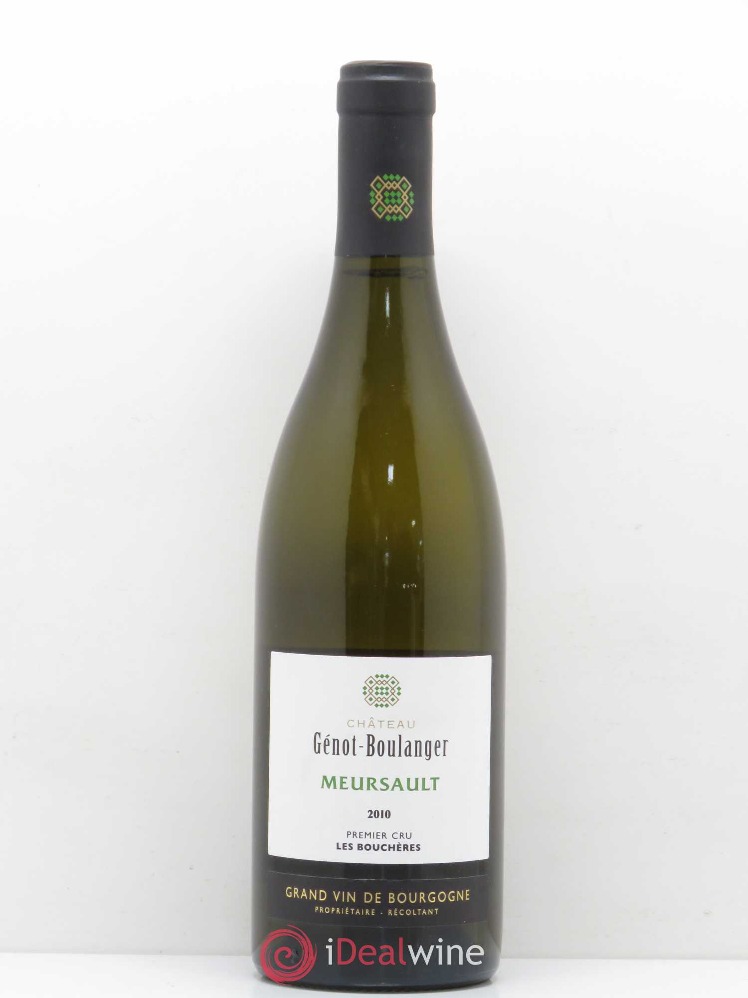 Meursault 1er Cru Les Bouchères Genot Boulanger 2010 - Posten von 1 Flasche - 0