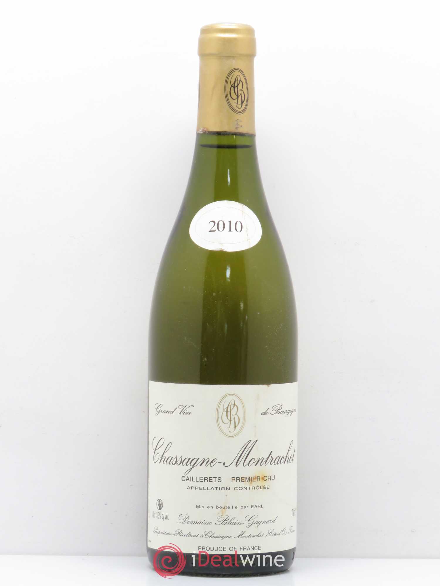 Chassagne-Montrachet 1er Cru Caillerets Blain Gagnard 2010 - Posten von 1 Flasche - 0