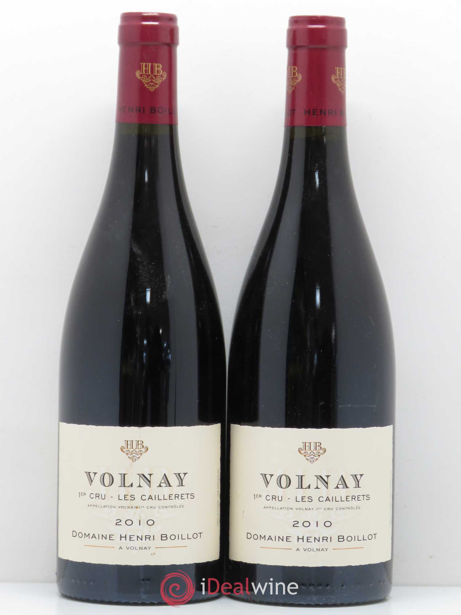 Volnay 1er Cru Les Caillerets Henri Boillot (sans prix de réserve) 2010 - Posten von 2 Flaschen - 0