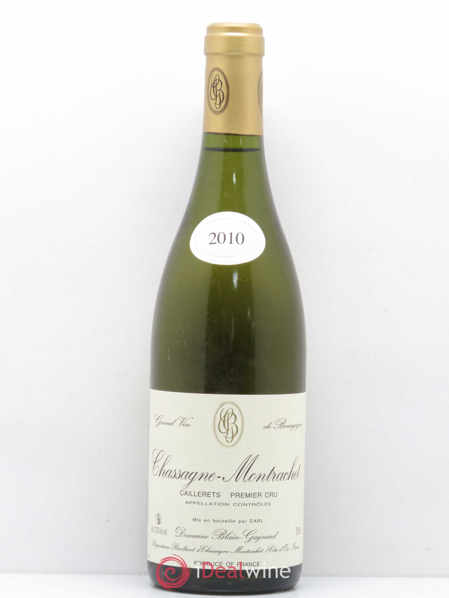 Chassagne-Montrachet 1er Cru Caillerets Blain Gagnard 2010 - Posten von 1 Flasche - 0