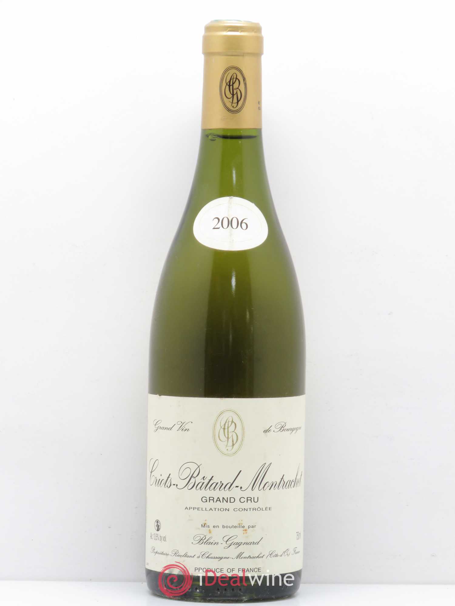 Criots-Bâtard-Montrachet Grand Cru Blain-Gagnard (Domaine) (sans prix de réserve) 2006 - Lot de 1 bouteille - 0