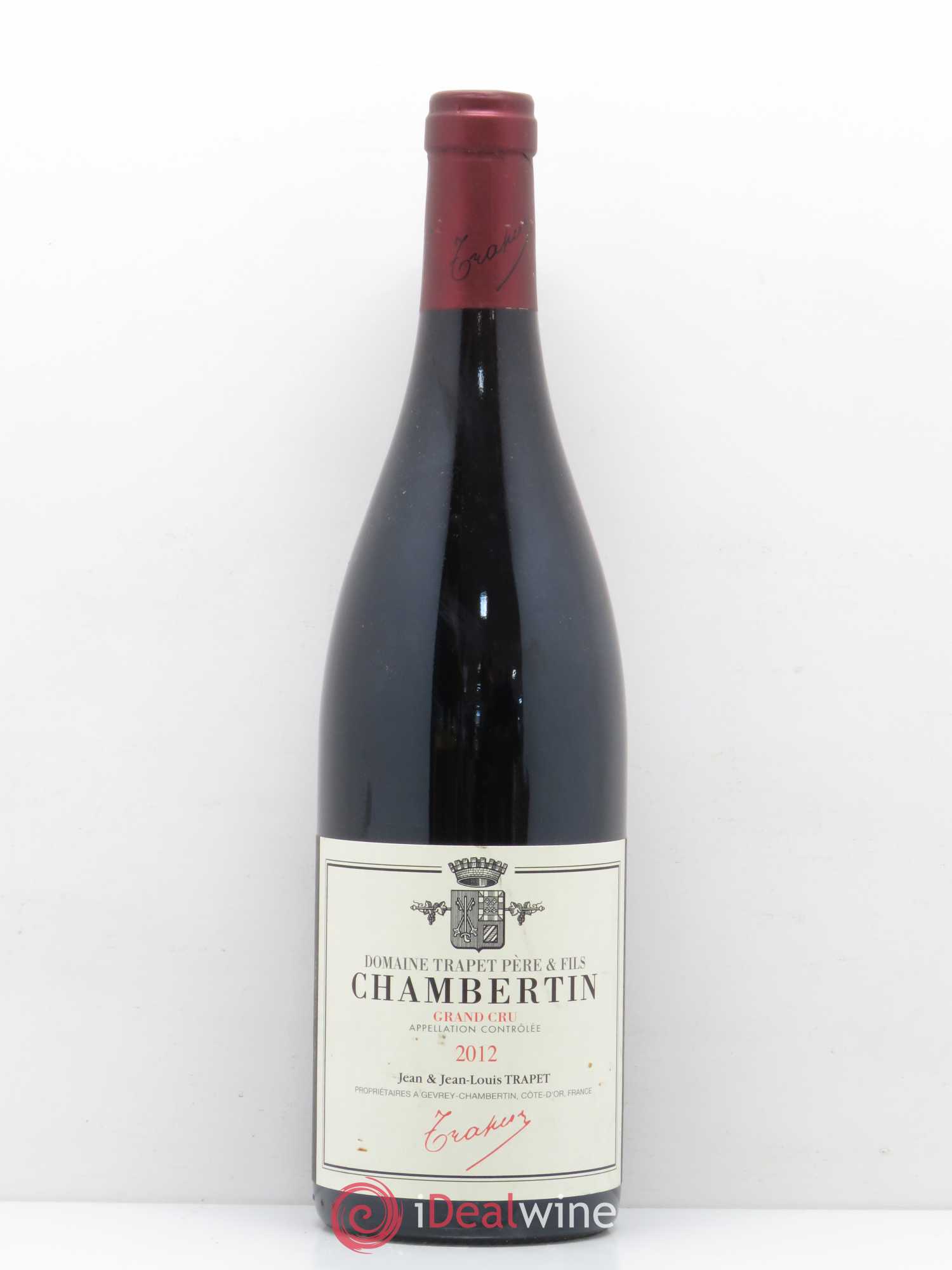 Chambertin Grand Cru Domaine Trapet 2012 - Lot de 1 bouteille - 0