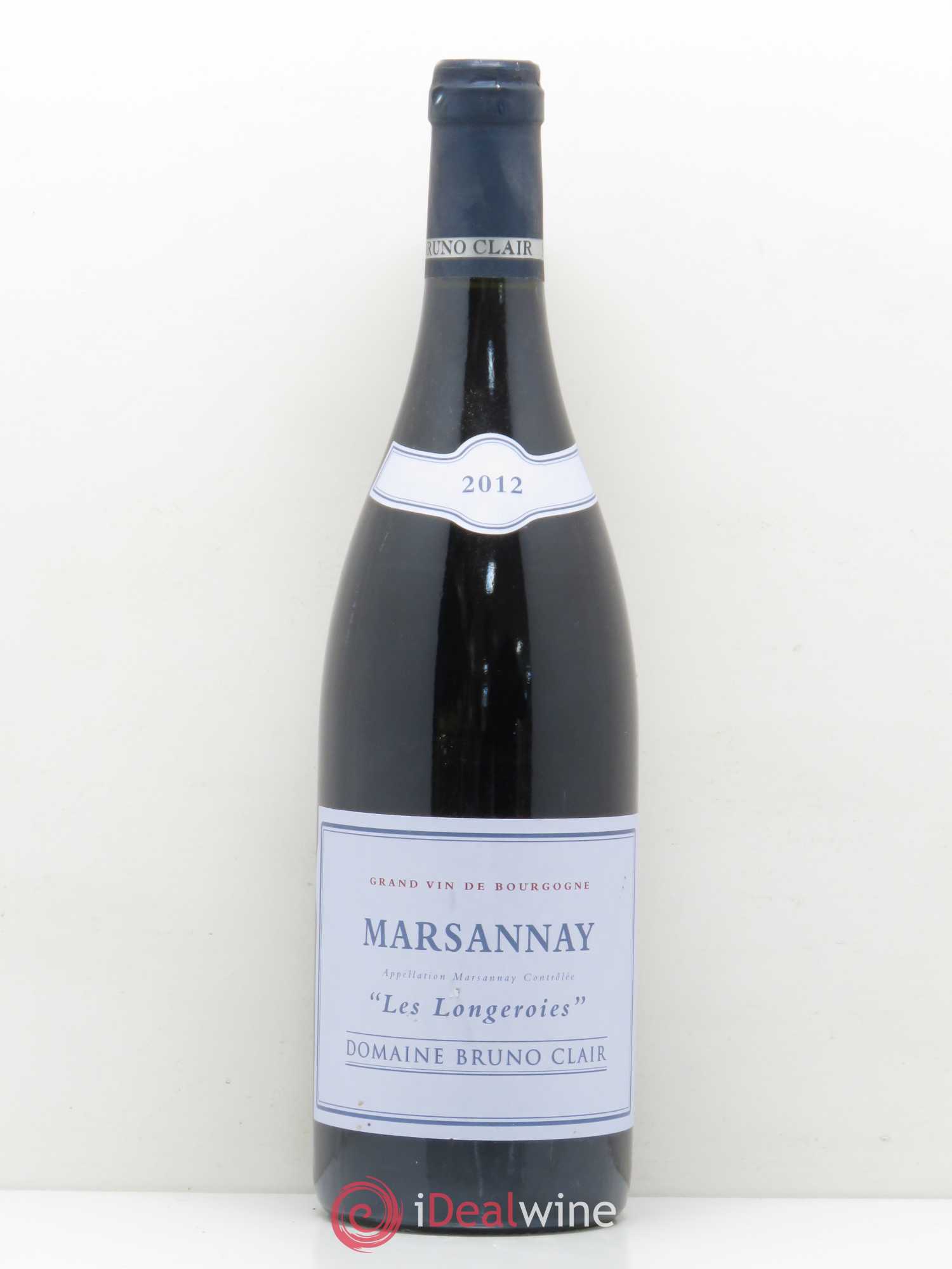 Marsannay Les Longeroies Bruno Clair (Domaine) 2012 - Lot de 1 bouteille - 0