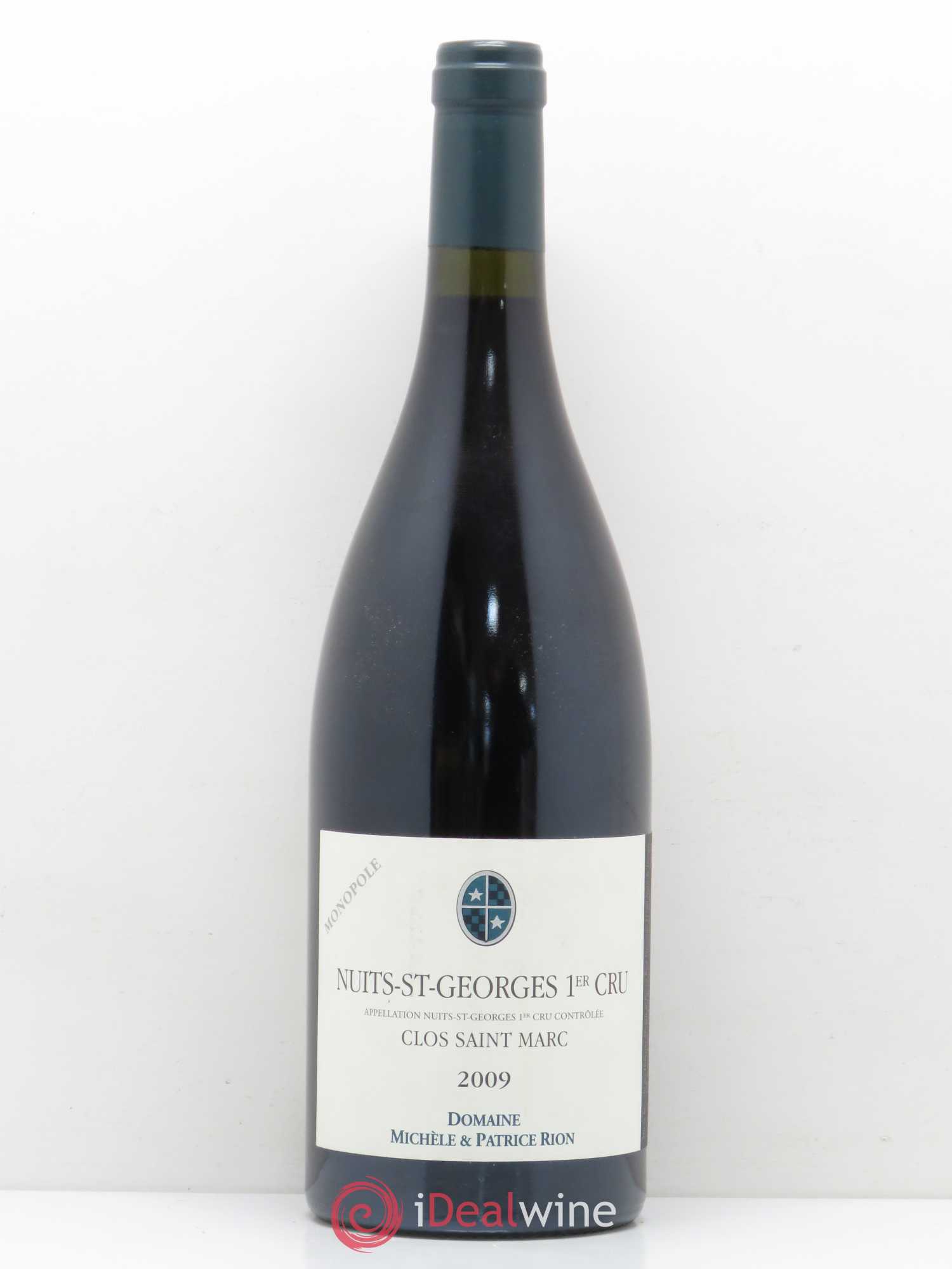 Nuits-Saint-Georges 1er Cru Clos Saint Marc Rion 2009 - Lot de 1 bouteille - 0