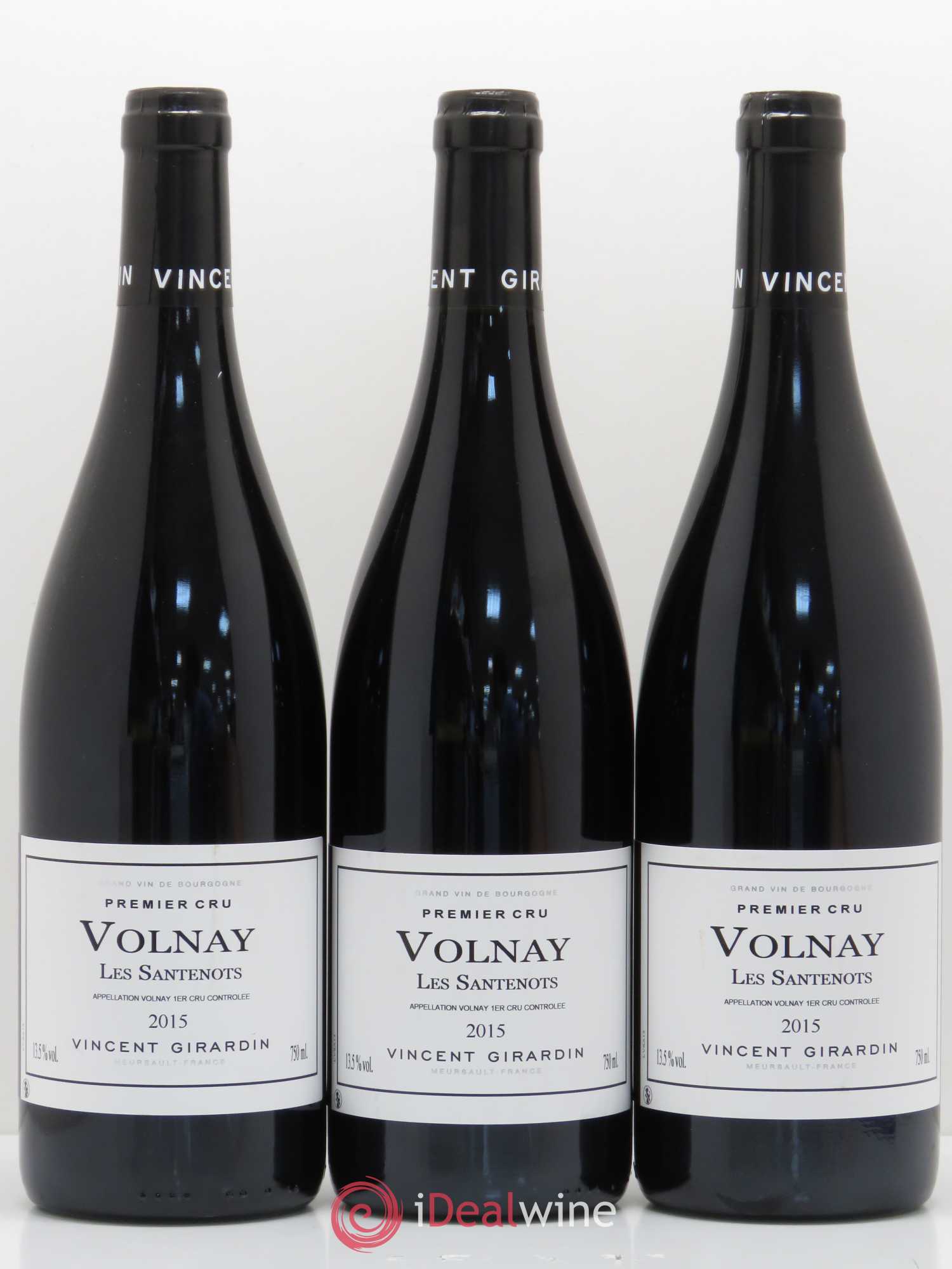 Volnay 1er Cru Les Santenots Vincent Girardin 2015 - Posten von 3 Flaschen - 0