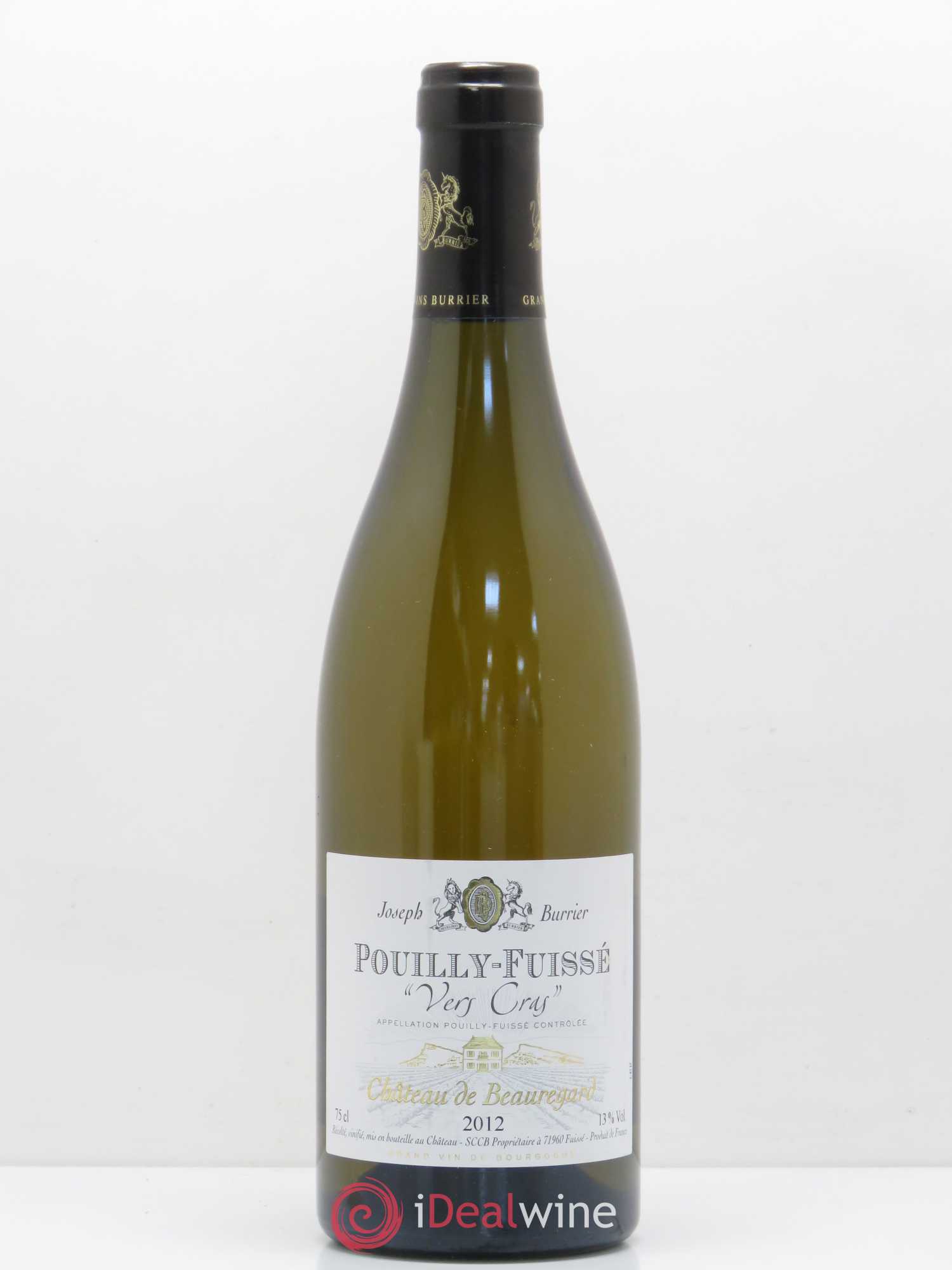 Pouilly-Fuissé Vers Cras Château de Beauregard 2012 - Posten von 1 Flasche - 0