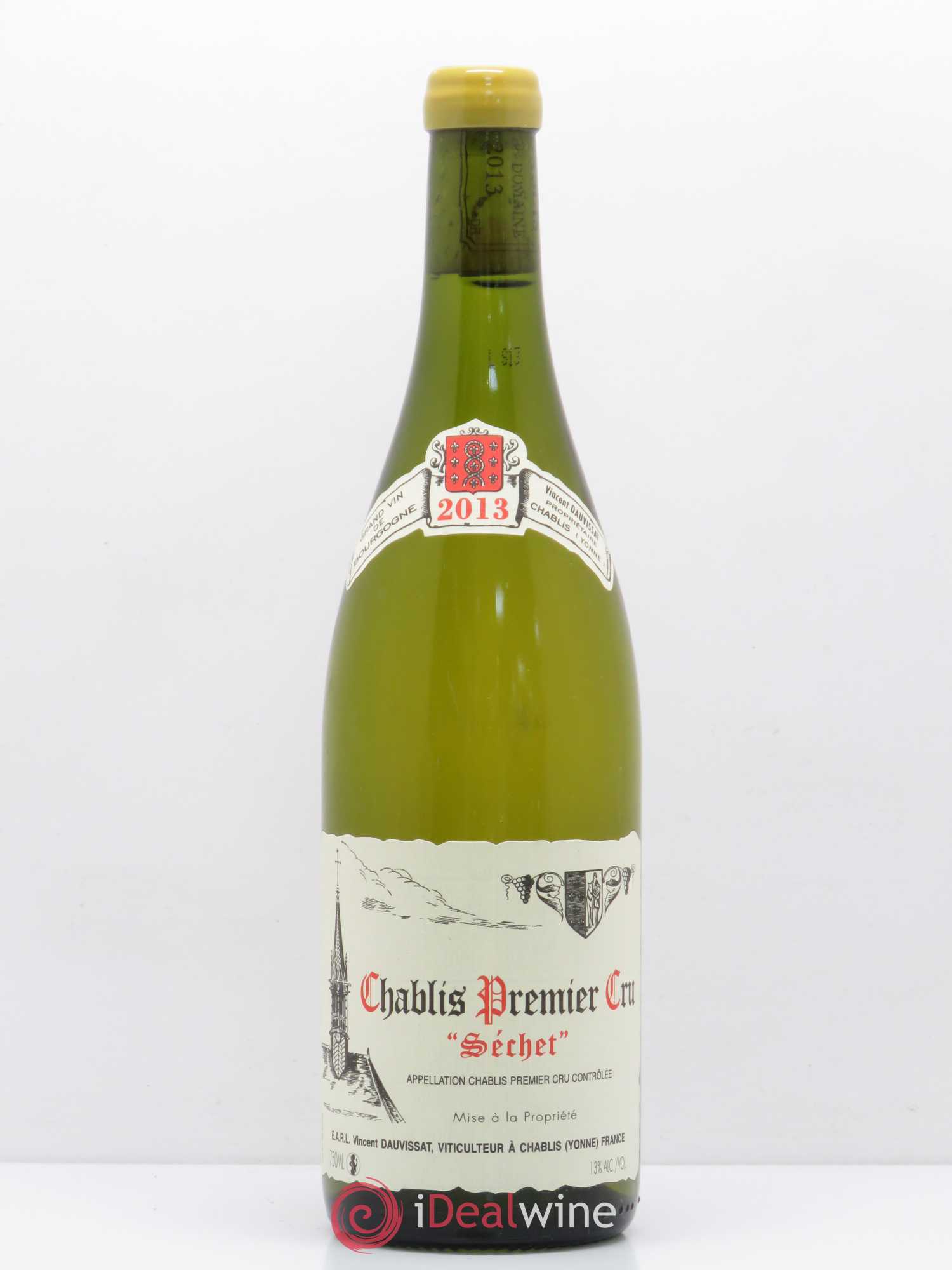 Chablis 1er Cru Séchet Vincent Dauvissat (Domaine) 2013 - Lot de 1 bouteille - 0