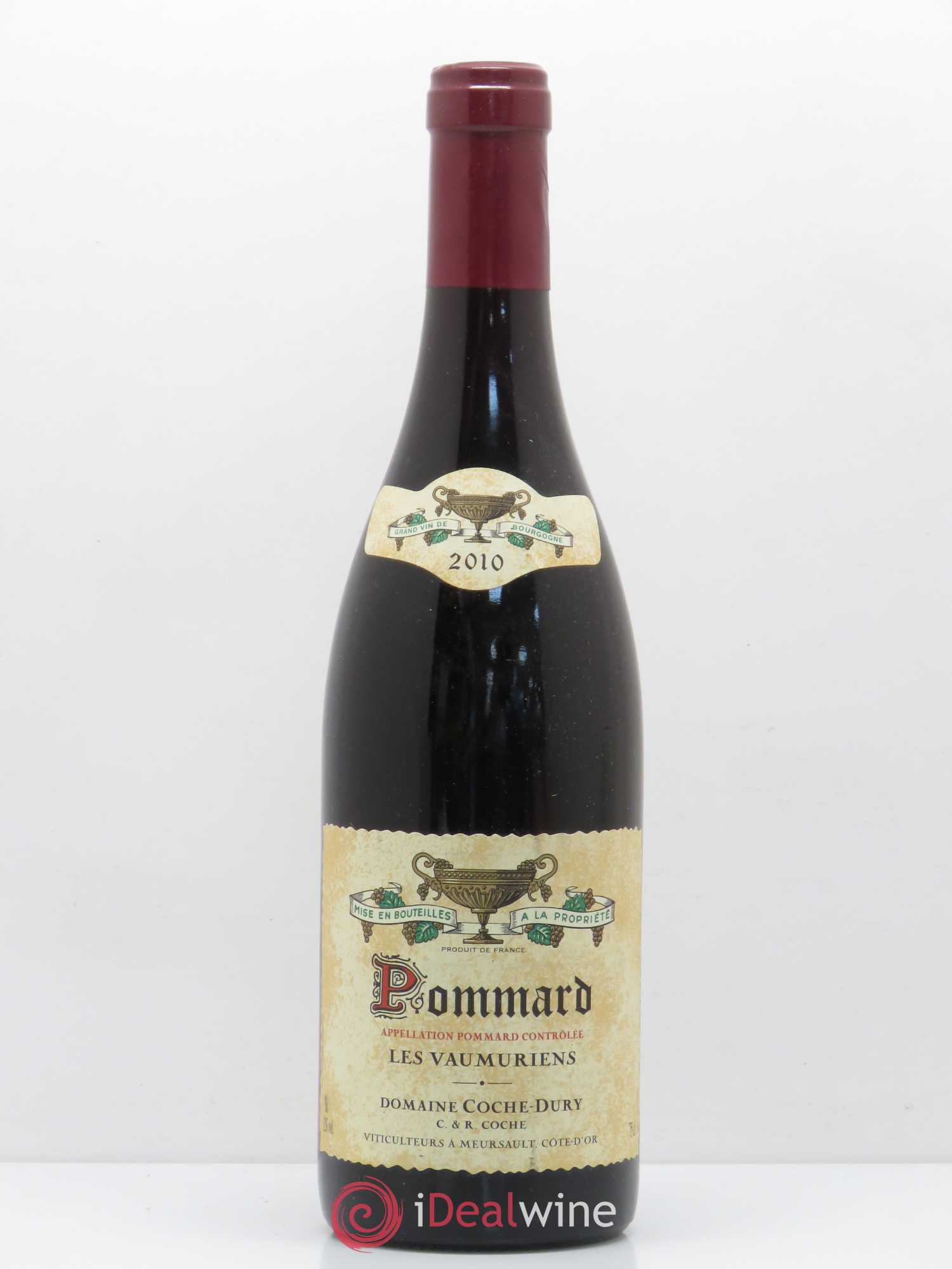 Pommard les Vaumuriens Coche Dury (Domaine) 2010 - Lot de 1 bouteille - 0