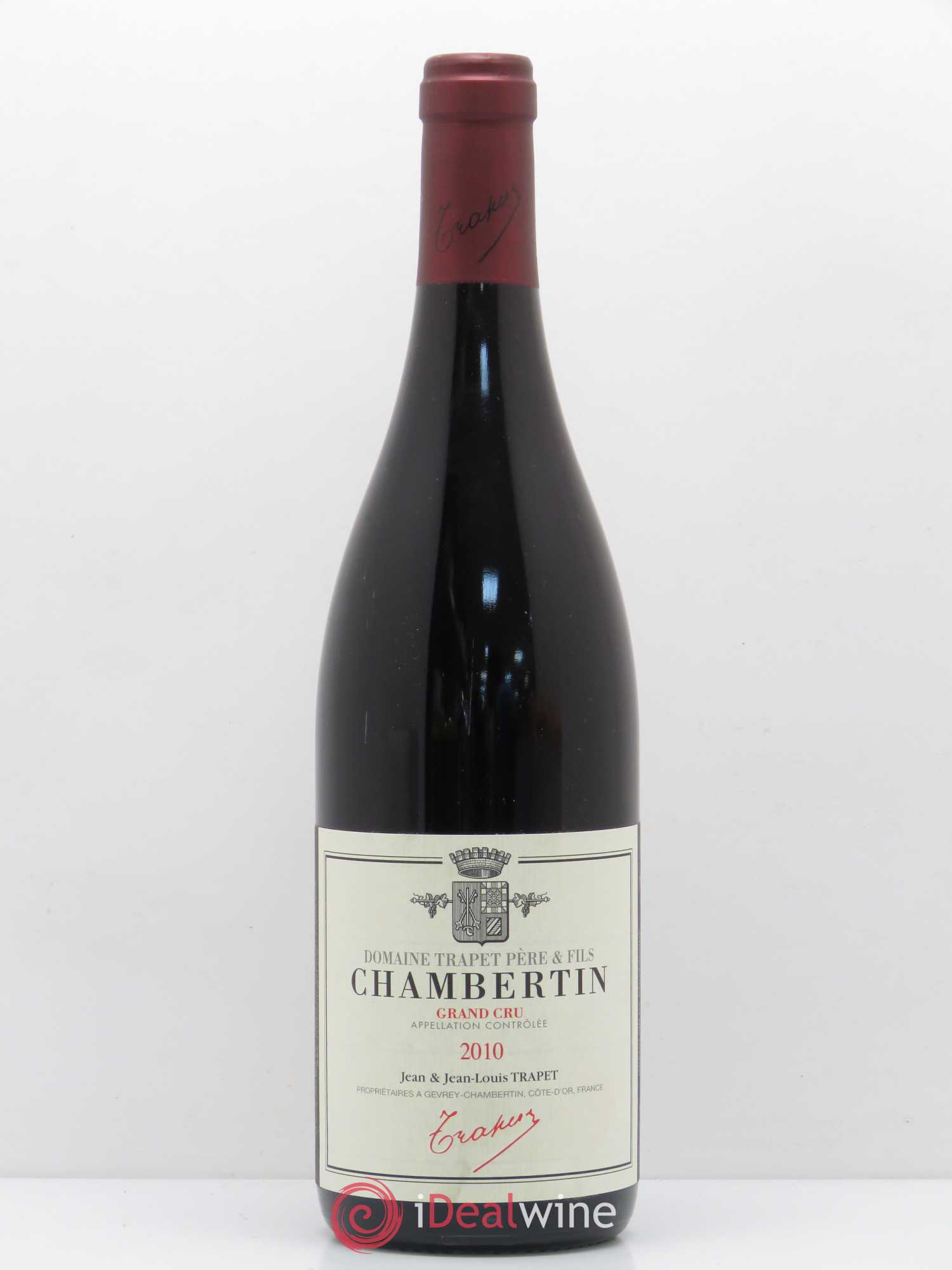 Chambertin Grand Cru Domaine Trapet 2010 - Lot de 1 bouteille - 0