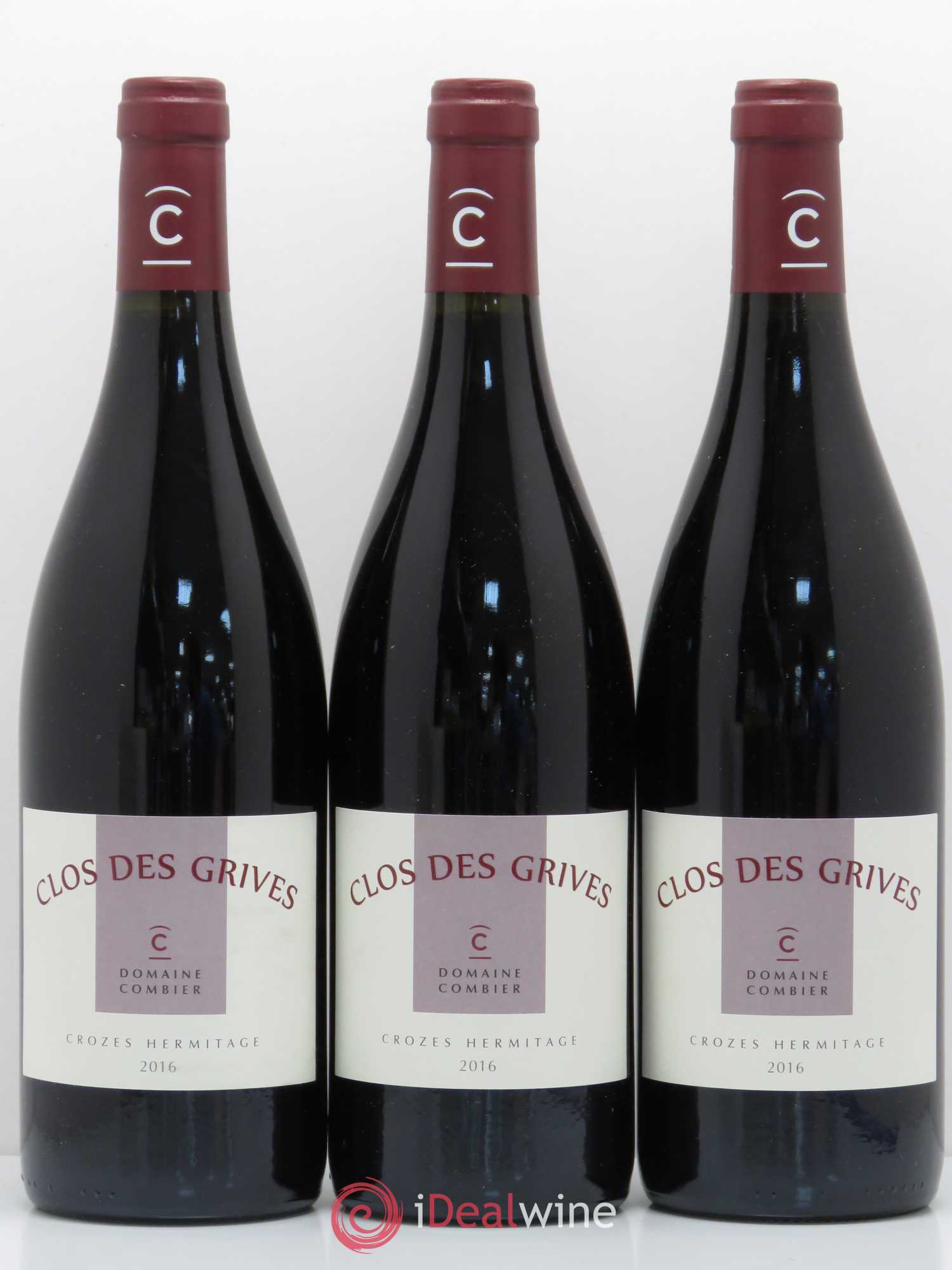 Crozes-Hermitage Clos des Grives Combier 2016 - Lot de 3 bouteilles - 0
