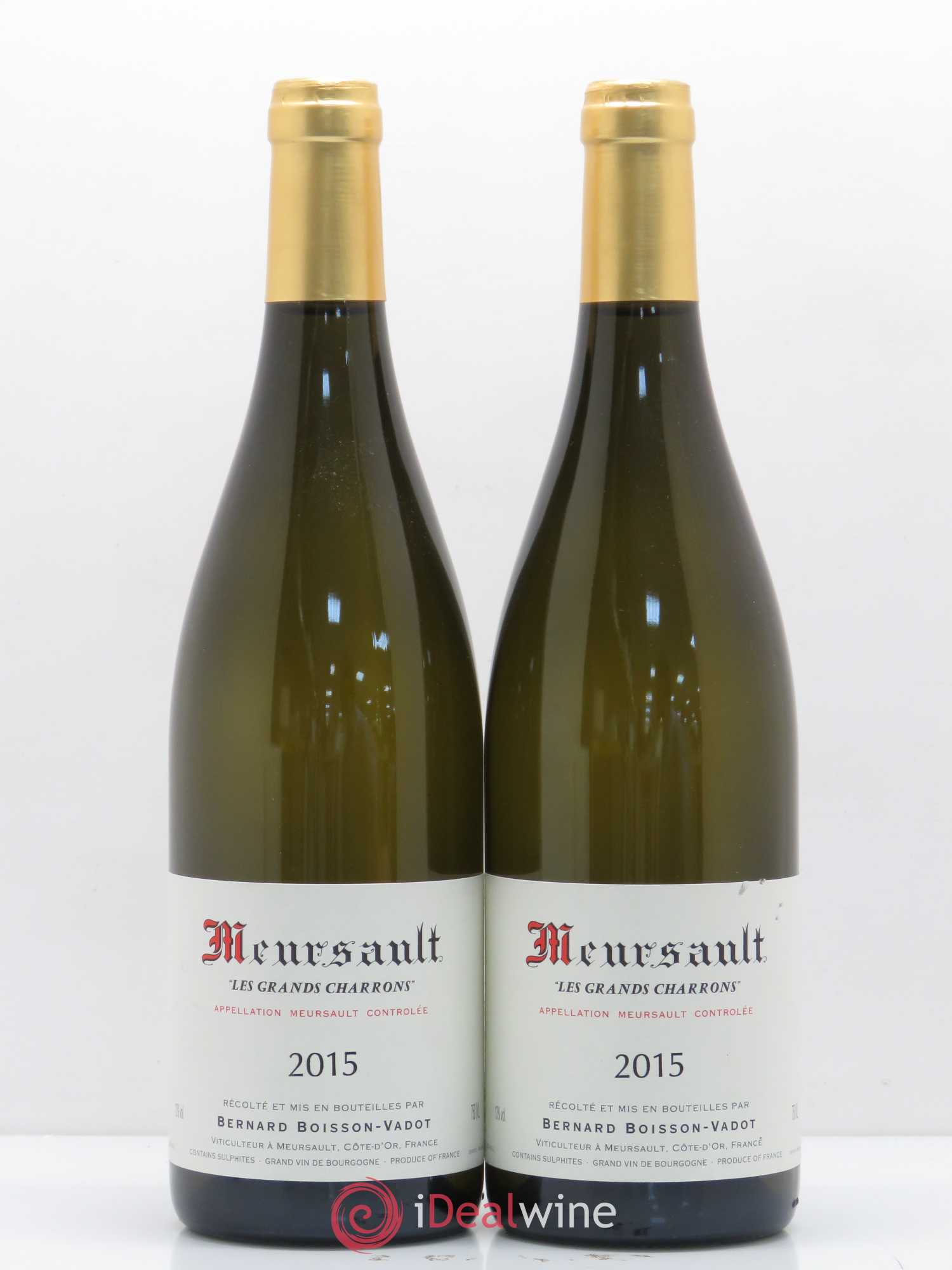 Meursault Les Grands Charrons Boisson-Vadot (Domaine) 2015 - Lot de 2 bouteilles - 0