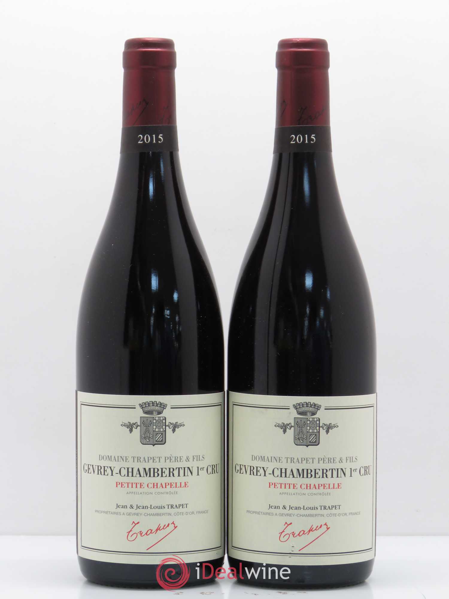 Gevrey-Chambertin 1er Cru Petite Chapelle Domaine Trapet 2015 - Lot de 2 bouteilles - 0