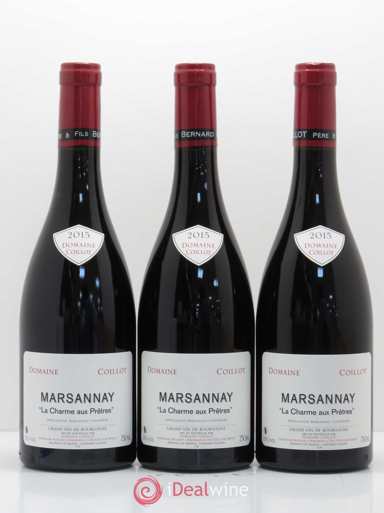 Marsannay La Charme aux Pretres Coillot 2015 - Posten von 3 Flaschen - 0