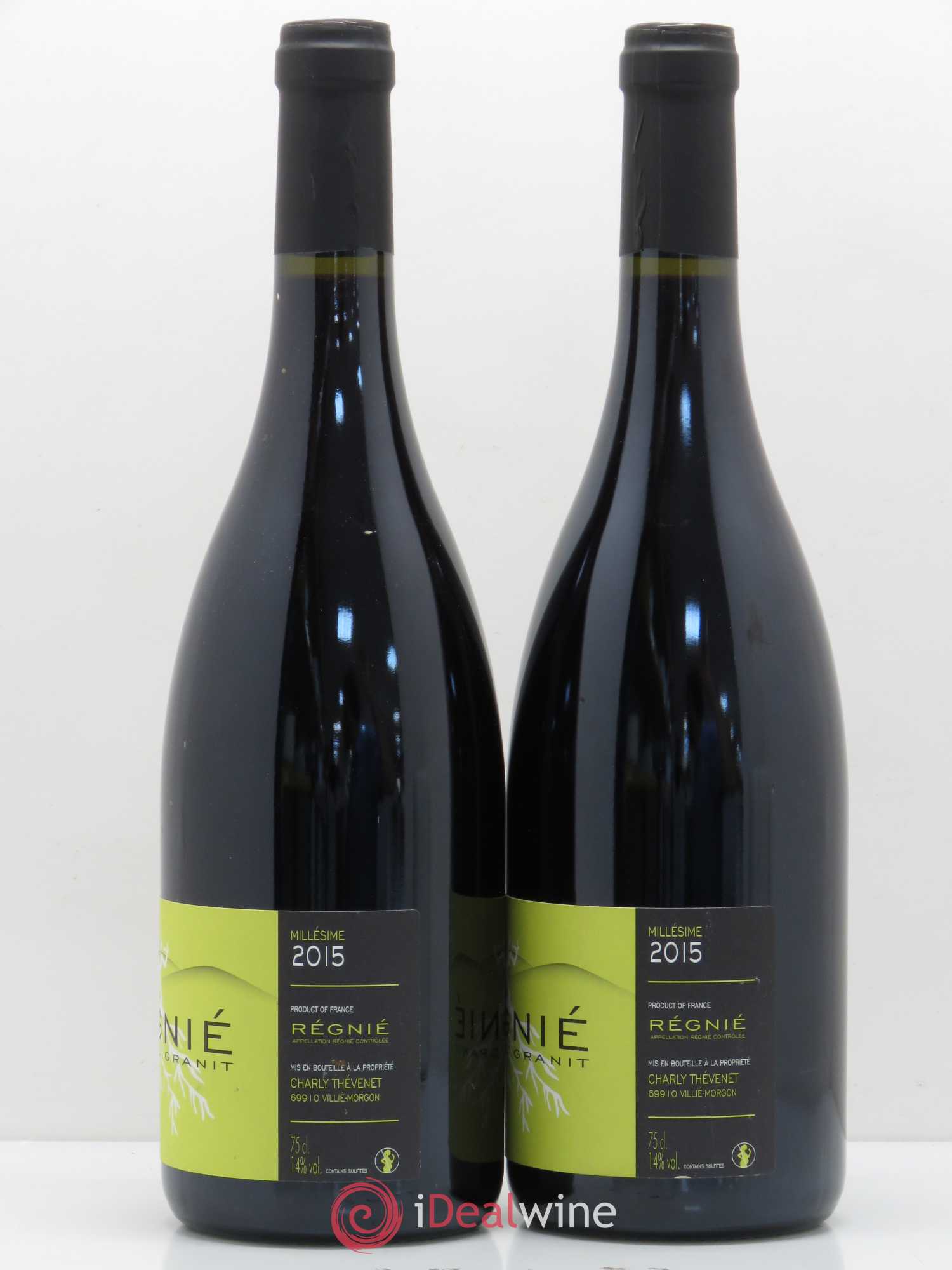 Régnié Grain et Granit Domaine Thévenet 2015 - Posten von 2 Flaschen - 1