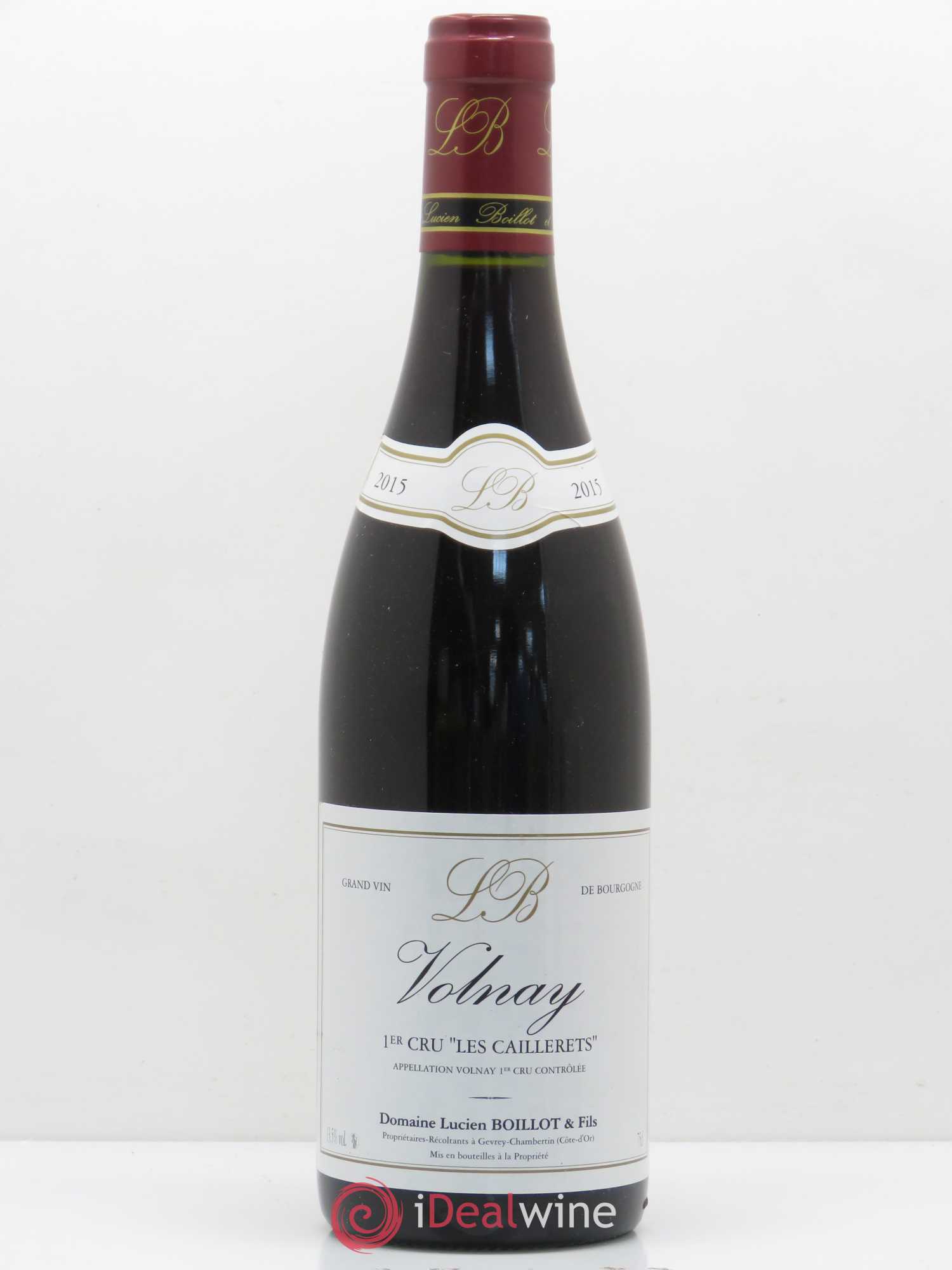 Volnay 1er Cru Les Caillerets Lucien Boillot & Fils (Domaine) 2015 - Lot de 1 bouteille - 0
