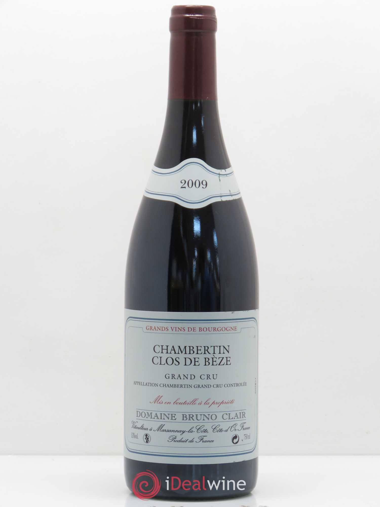 Chambertin Clos de Bèze Grand Cru Bruno Clair (Domaine) 2009 - Lot de 1 bouteille - 0