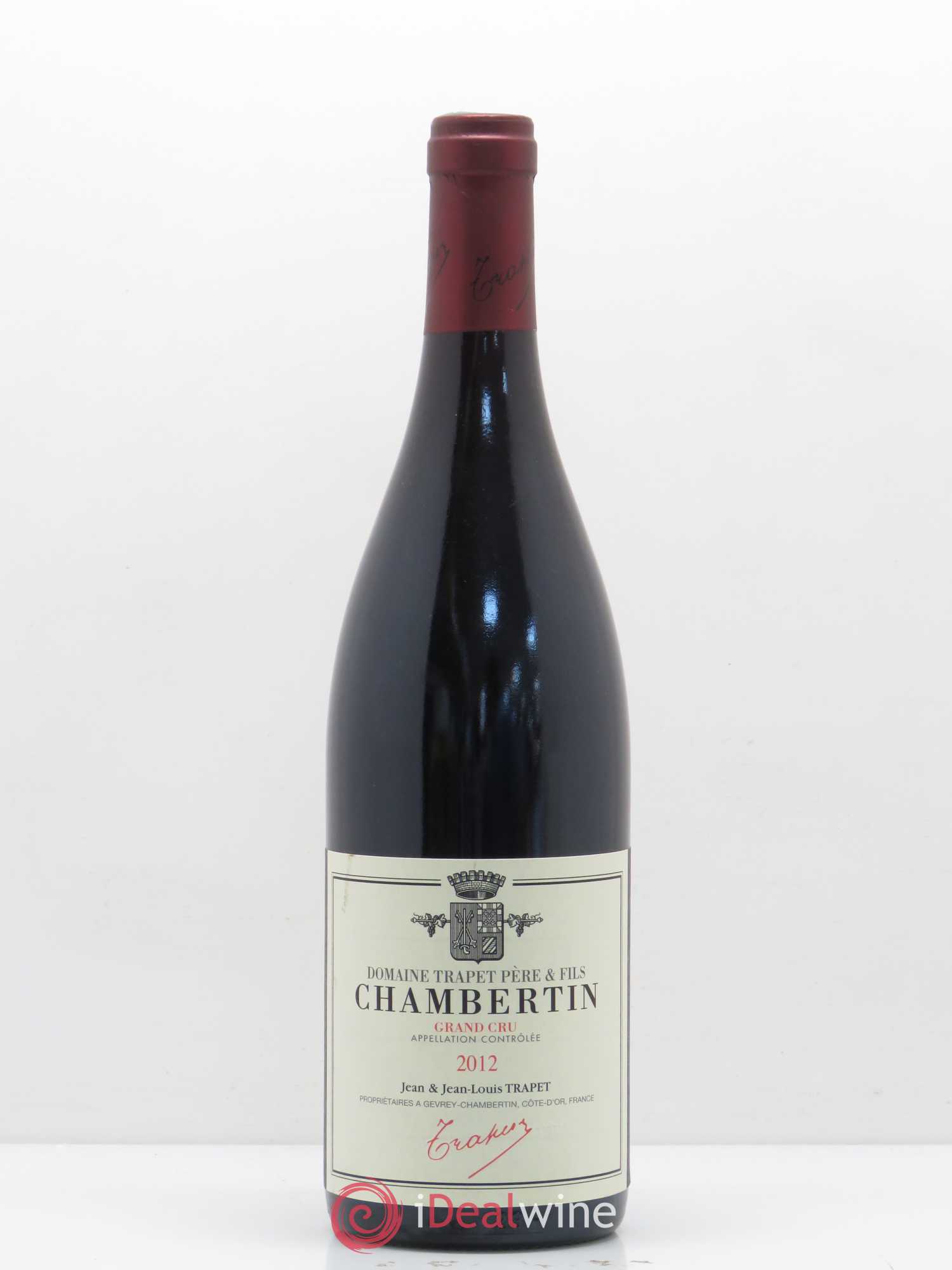 Chambertin Grand Cru Domaine Trapet 2012 - Lot de 1 bouteille - 0