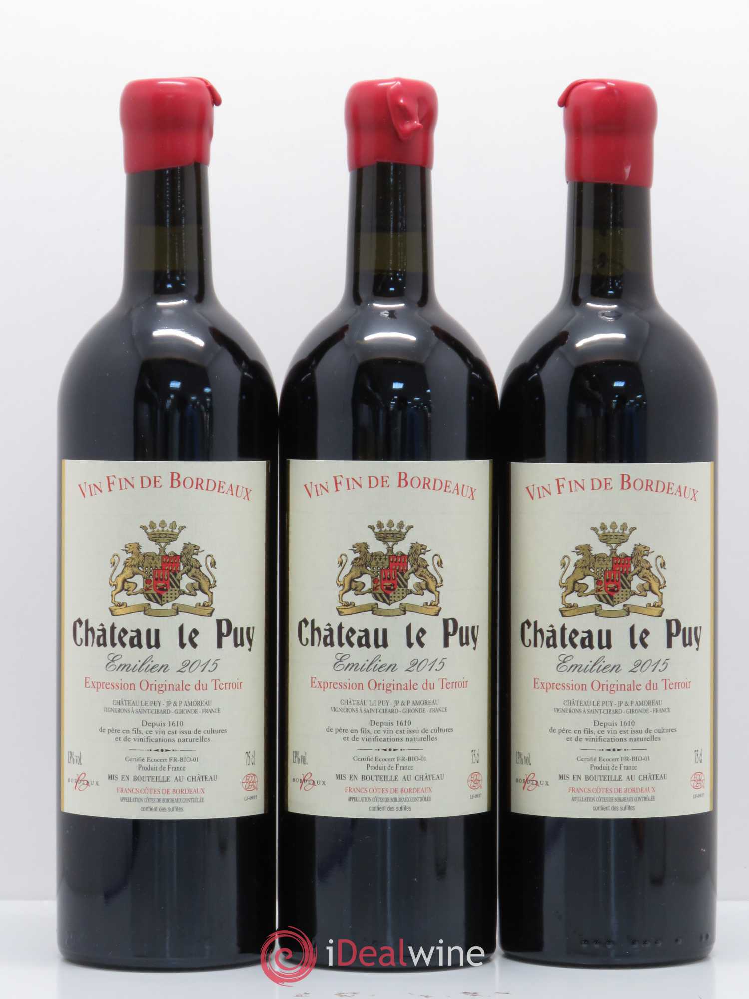 Le Puy - Cuvée Emilien 2015 - Lot de 3 bouteilles - 0
