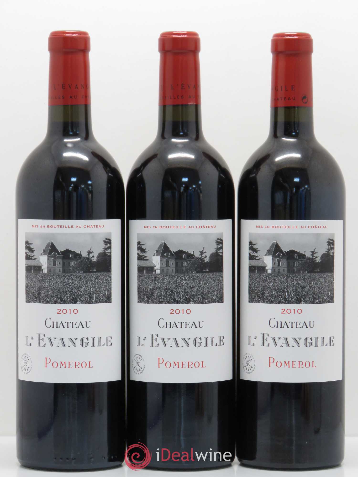 Château l' Évangile 2010 - Lot de 3 bouteilles - 0