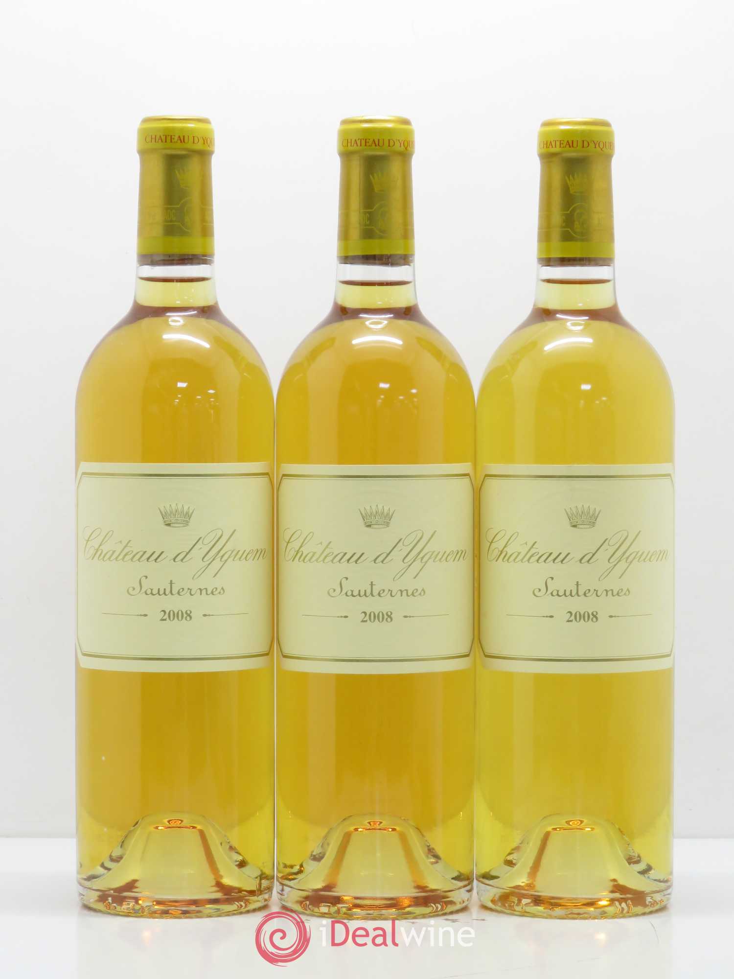 Château d' Yquem 1er Cru Classé Supérieur 2008 - Lotto di 3 bottiglie - 0