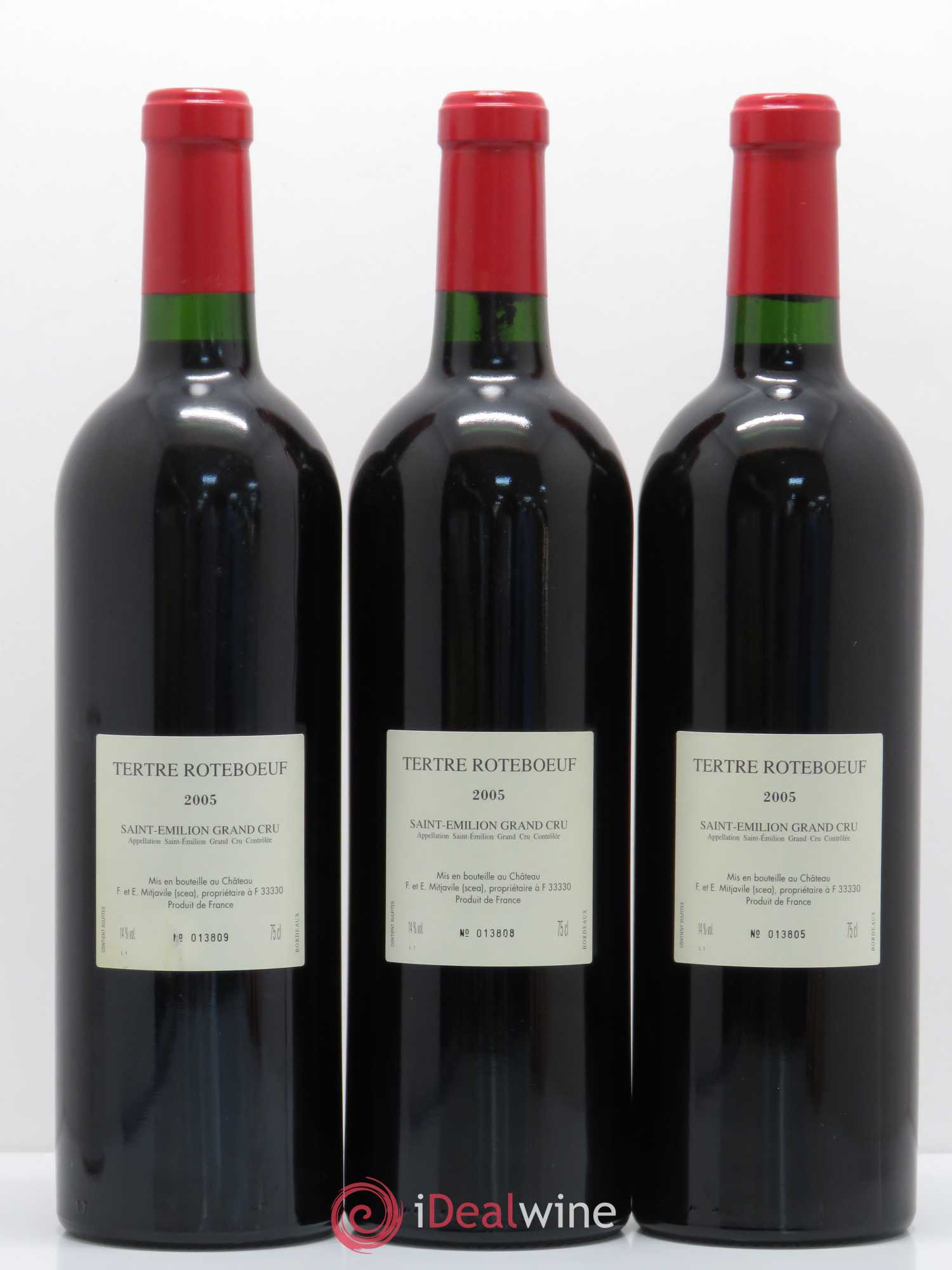 Château Tertre Roteboeuf 2005 - Lot de 3 bouteilles - 1