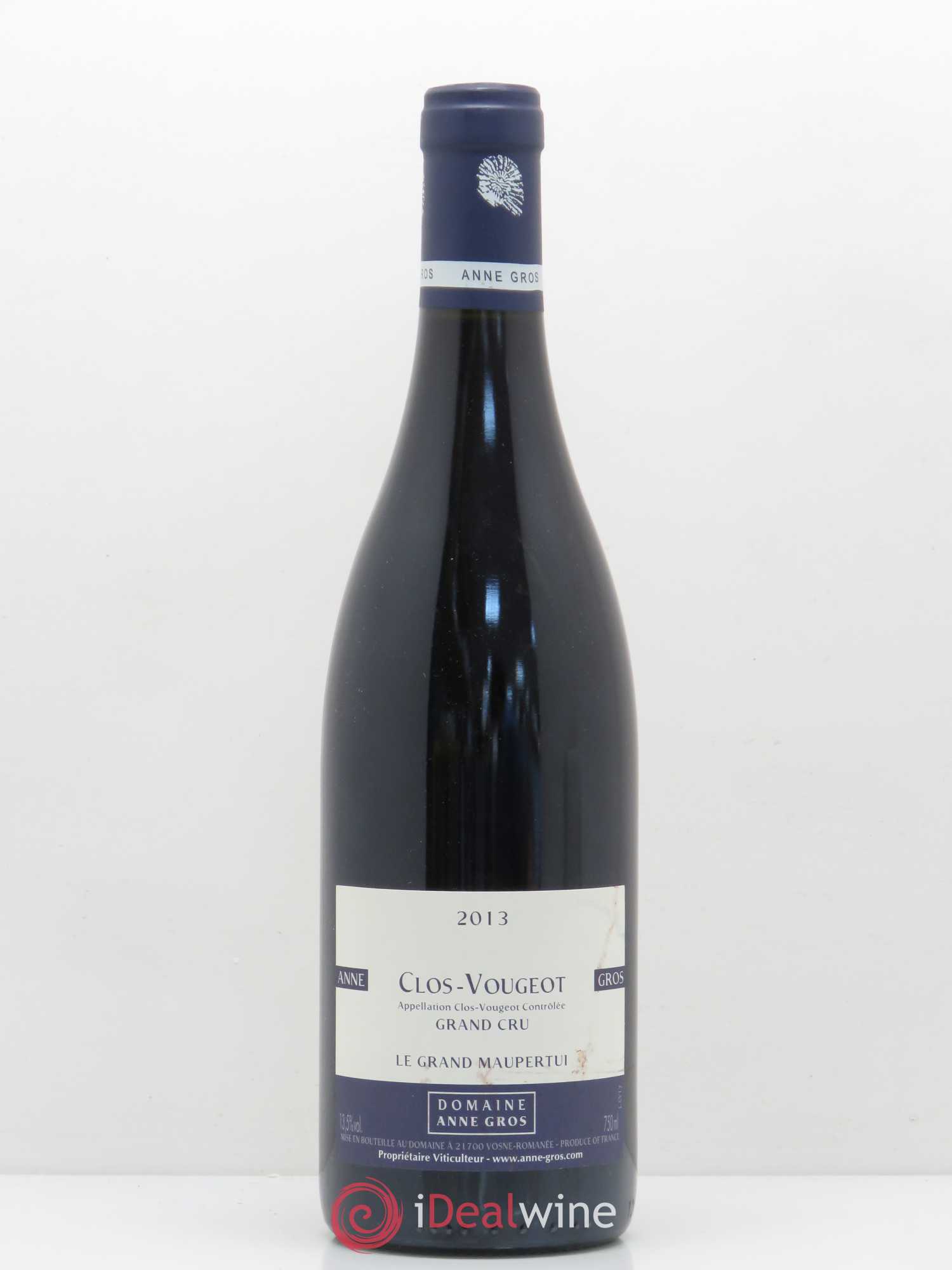 Clos de Vougeot Grand Cru Le Grand Maupertui Anne Gros 2013 - Lot de 1 bouteille - 0