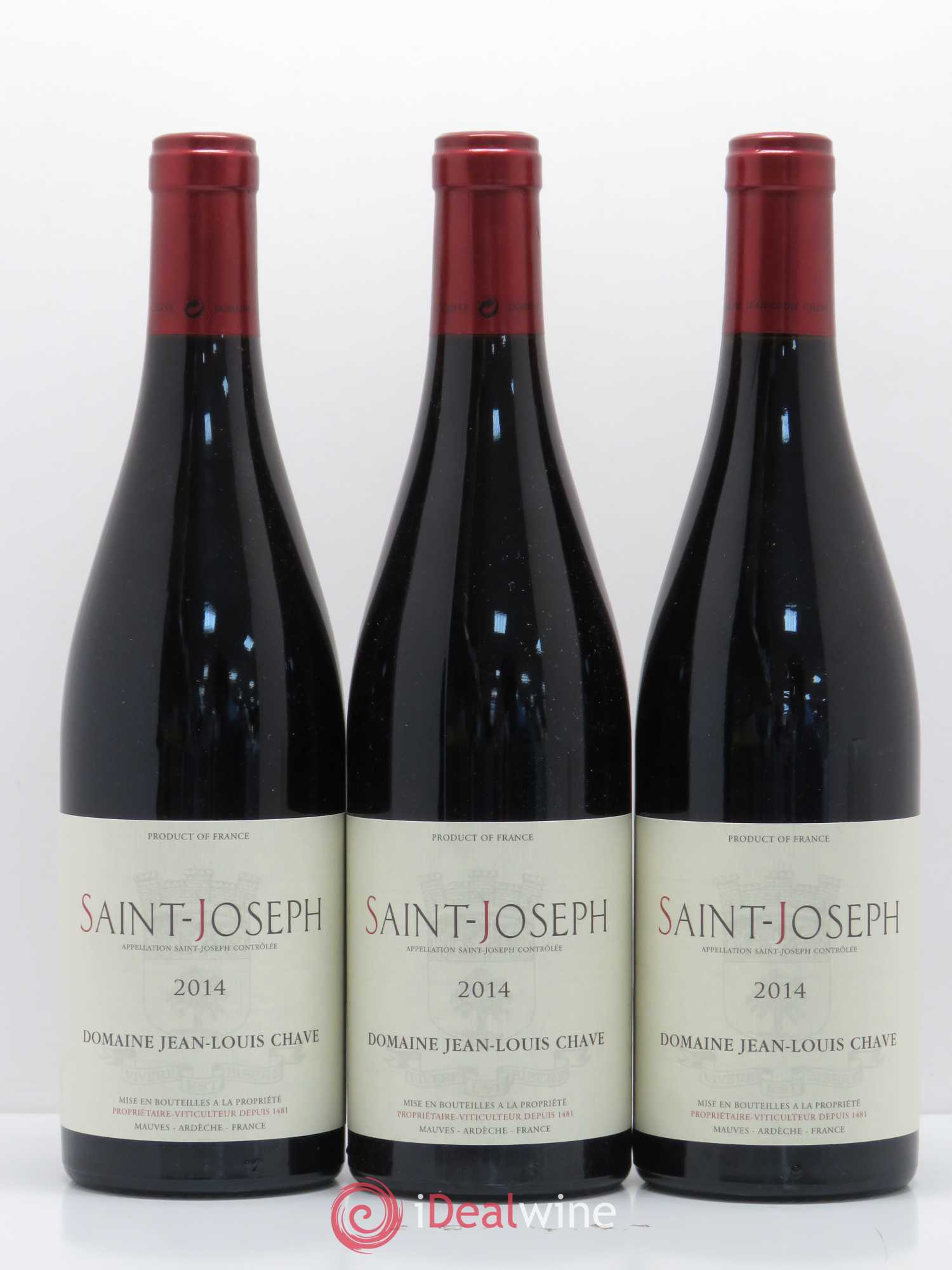 Saint-Joseph Jean-Louis Chave 2014 - Lot de 3 bouteilles - 0