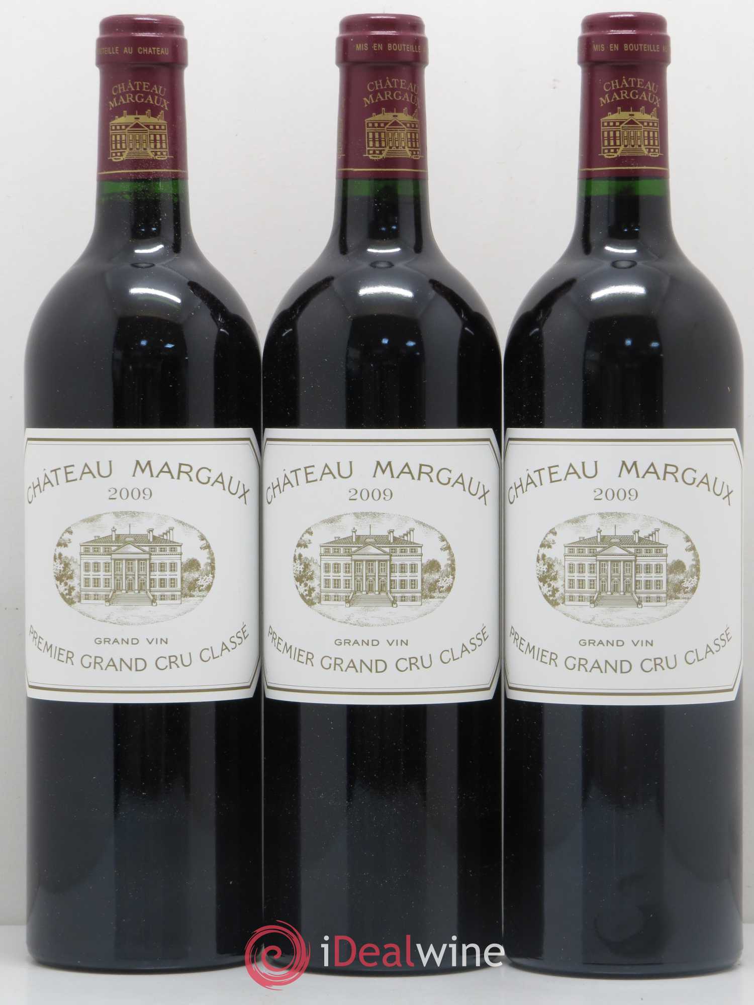 Château Margaux 1er Grand Cru Classé 2009 - Lot de 3 bouteilles - 0