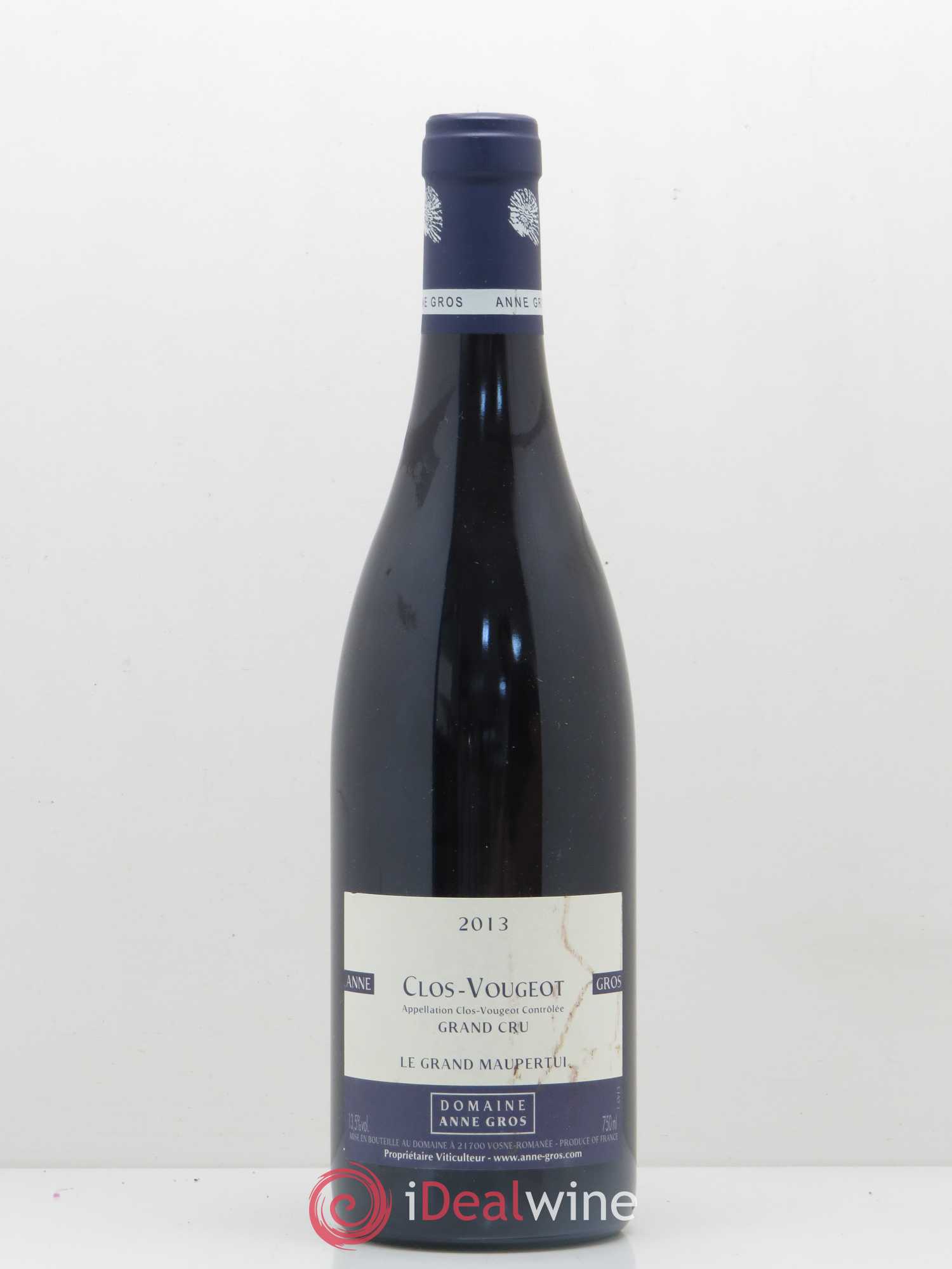 Clos de Vougeot Grand Cru Le Grand Maupertui Anne Gros 2013 - Lot de 1 bouteille - 0