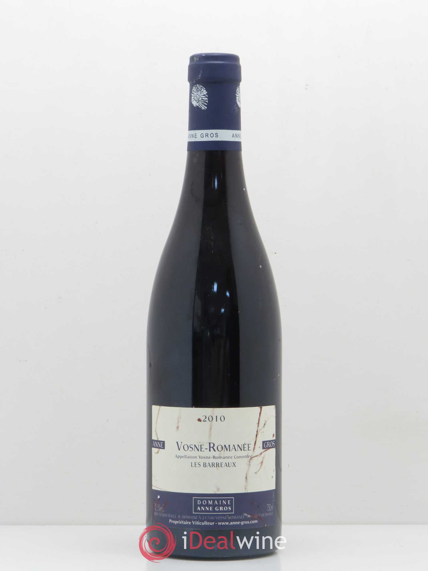 Vosne-Romanée Les Barreaux Anne Gros 2010 - Lot de 1 bouteille - 0