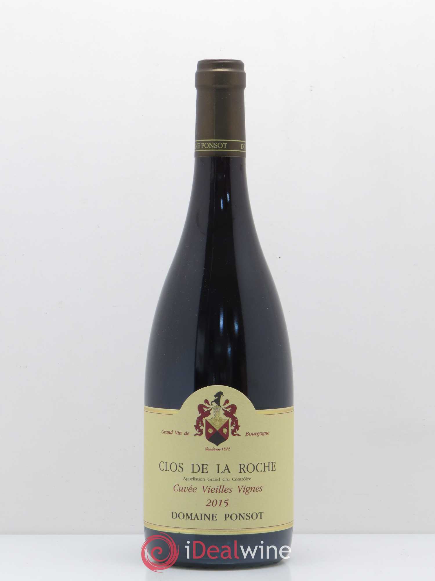 Clos de la Roche Grand Cru Vieilles Vignes Ponsot (Domaine) 2015 - Lot de 1 bouteille - 0