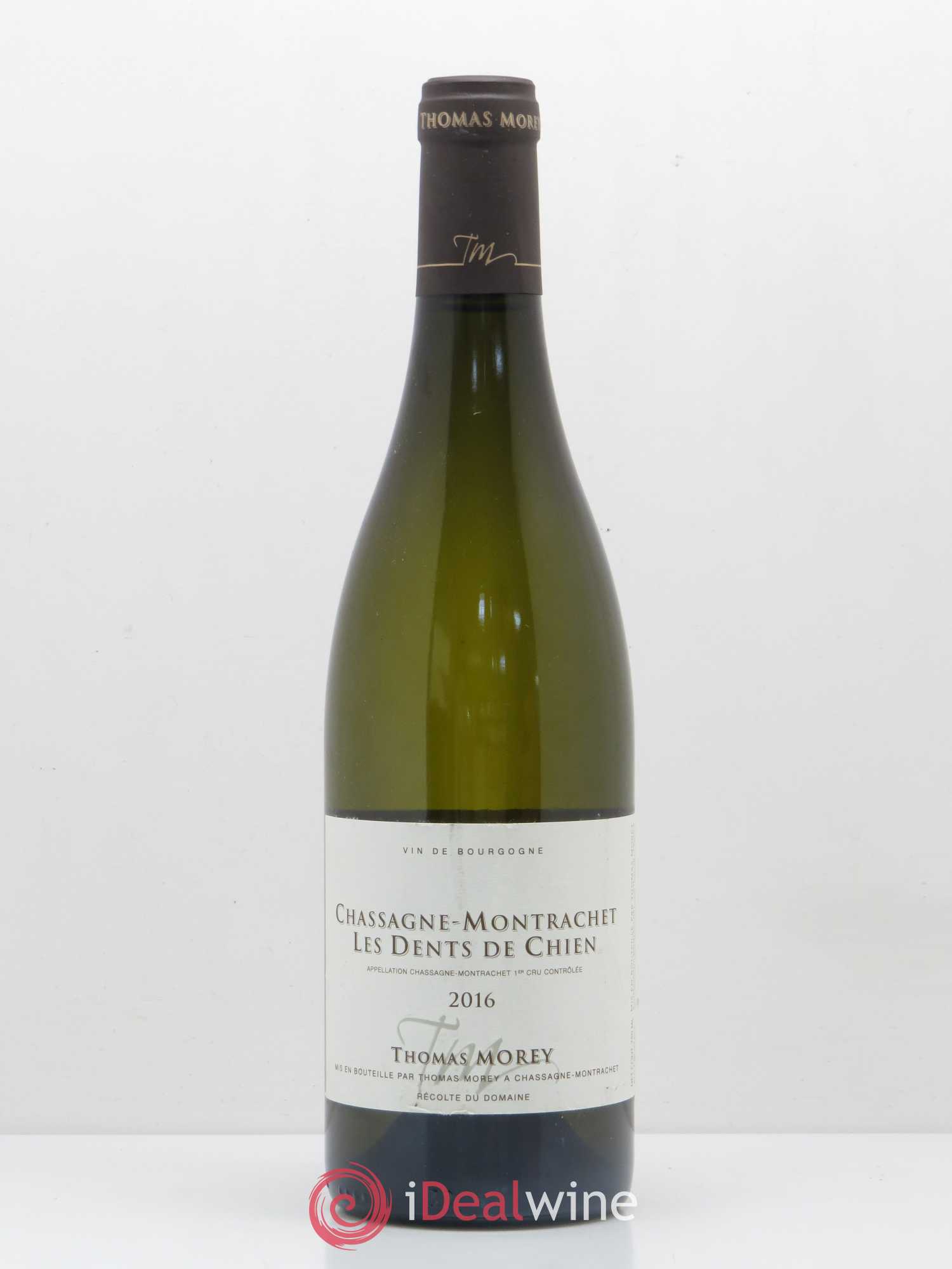 Chassagne-Montrachet 1er Cru Les Dents de Chien Thomas Morey 2016 - Posten von 1 Flasche - 0