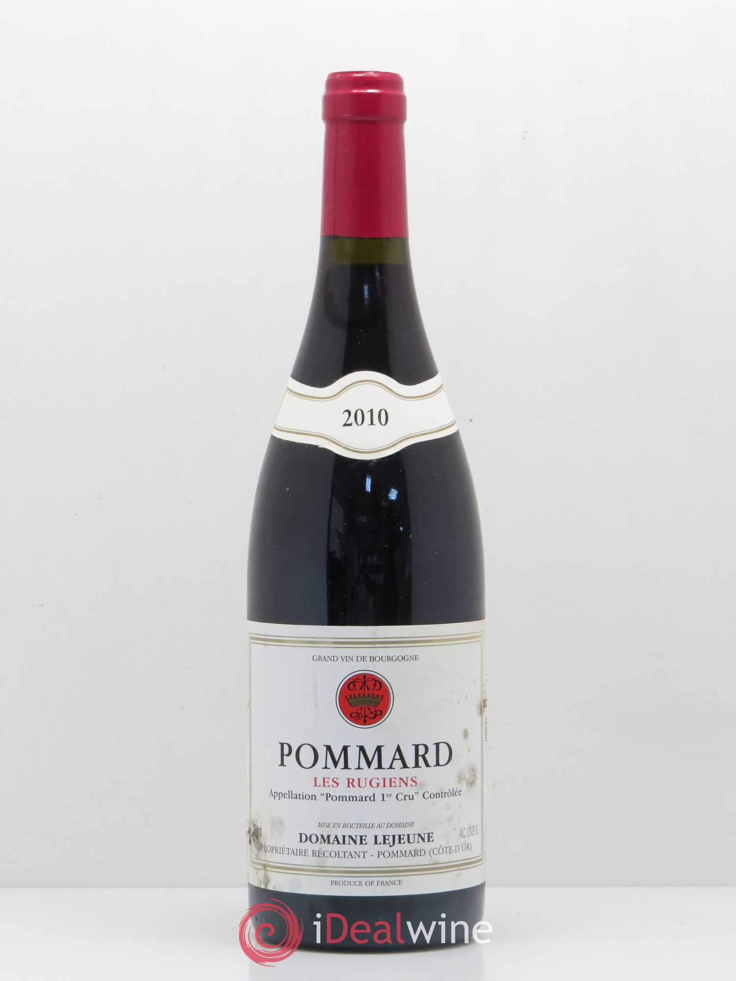 Pommard 1er Cru Les Rugiens Lejeune 2010 - Lot de 1 bouteille - 0