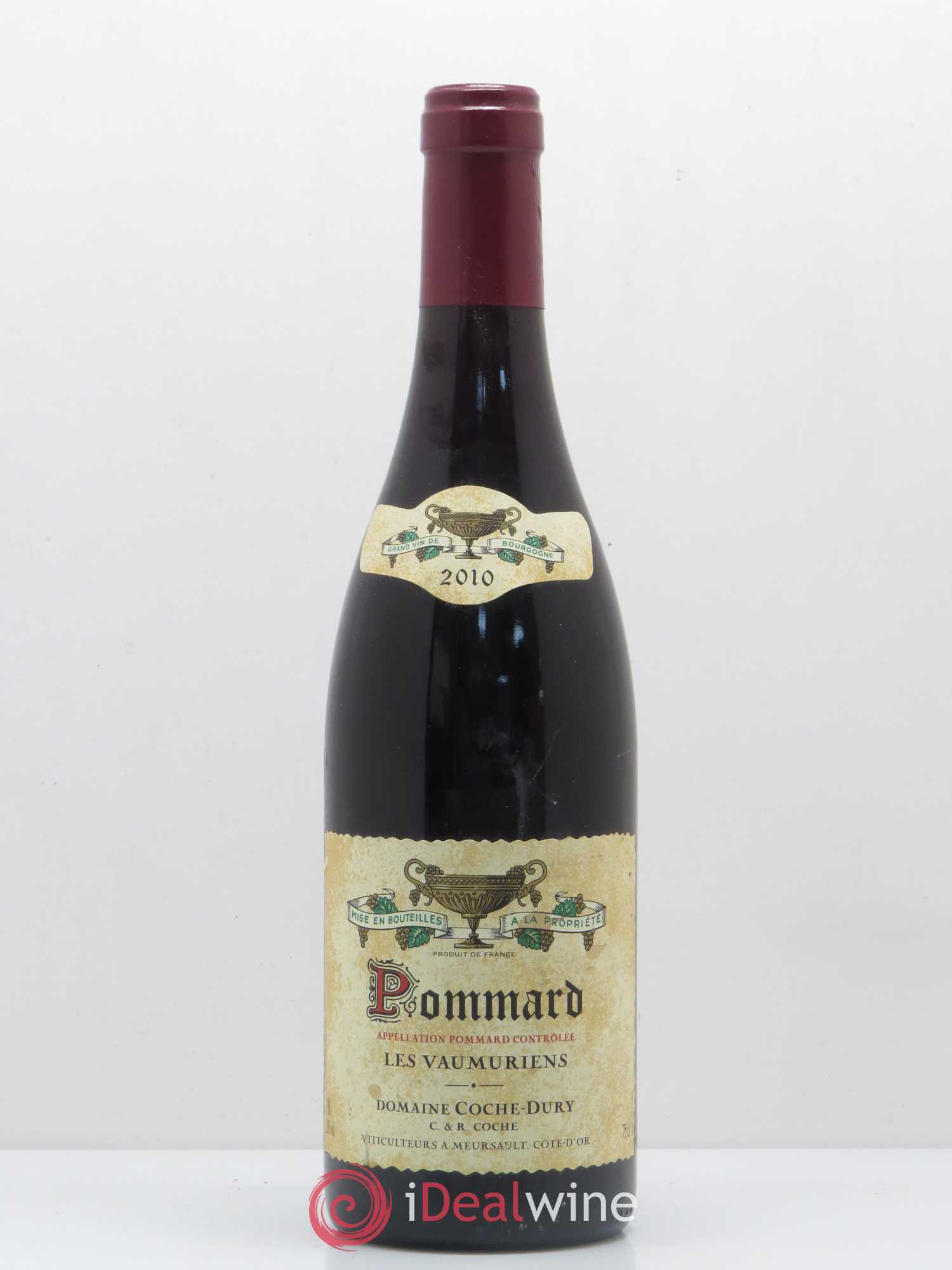 Pommard les Vaumuriens Coche Dury (Domaine) 2010 - Lot de 1 bouteille - 0