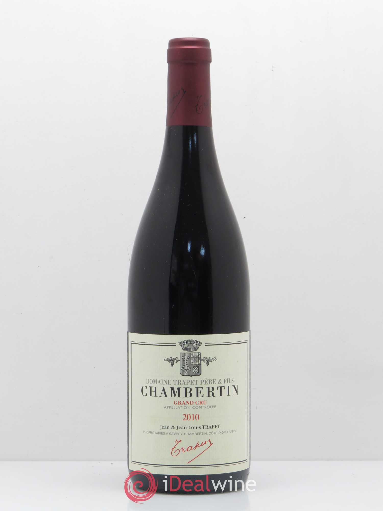 Chambertin Grand Cru Domaine Trapet 2010 - Lot de 1 bouteille - 0