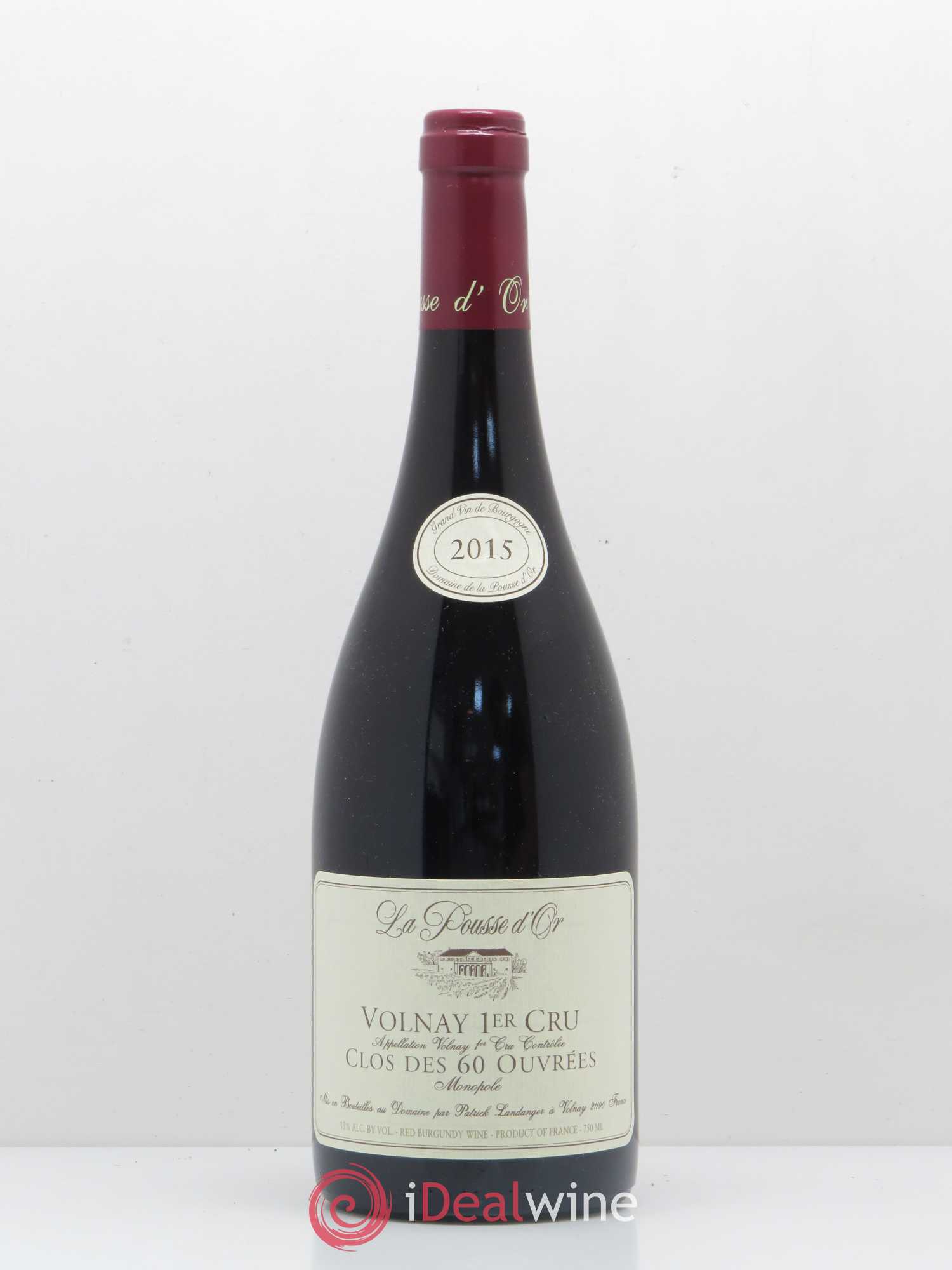Volnay 1er Cru Clos des 60 ouvrées La Pousse d'Or (Domaine de) 2015 - Lot de 1 bouteille - 0