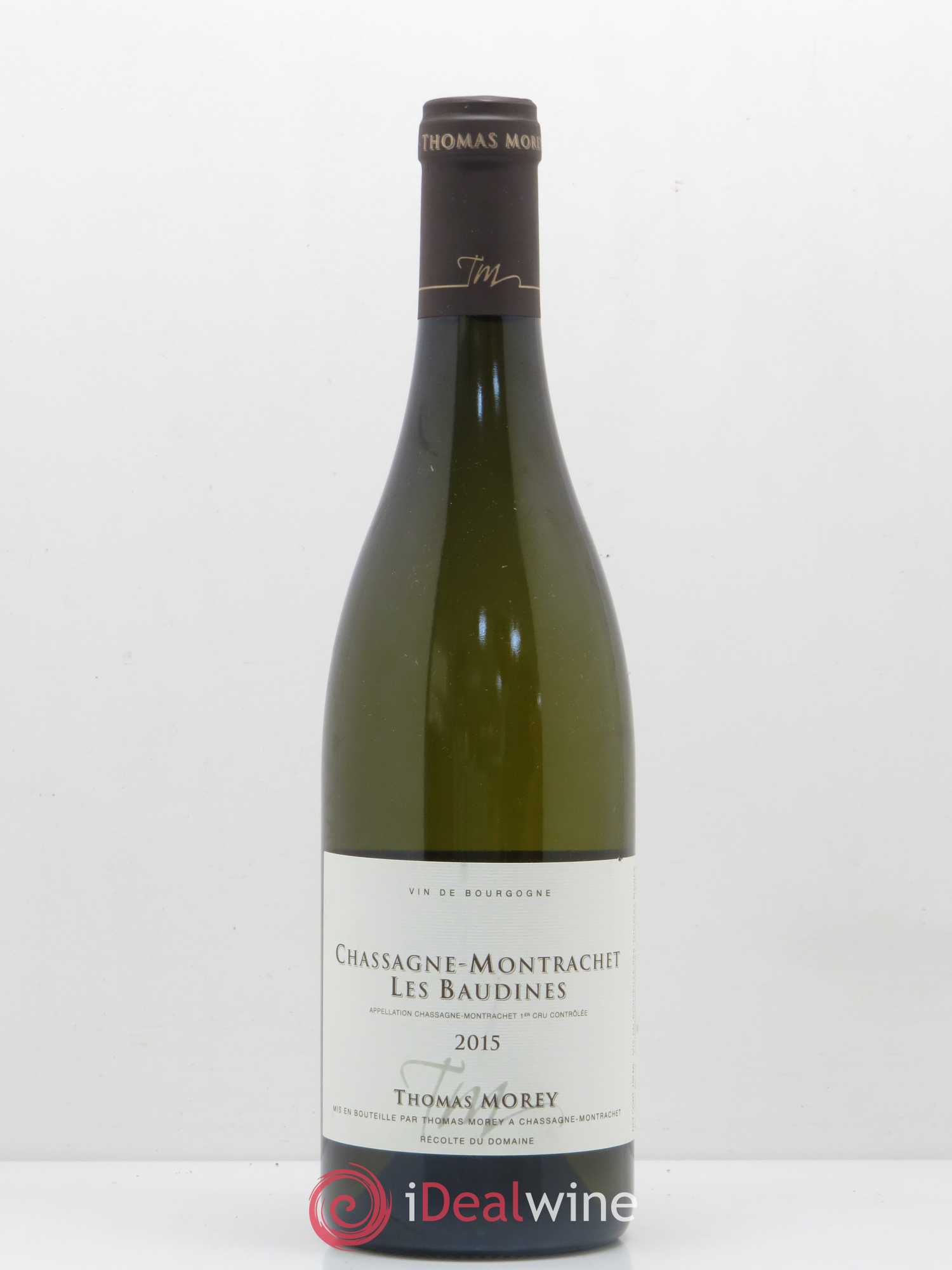 Chassagne-Montrachet 1er Cru Les Baudines Thomas Morey 2015 - Posten von 1 Flasche - 0