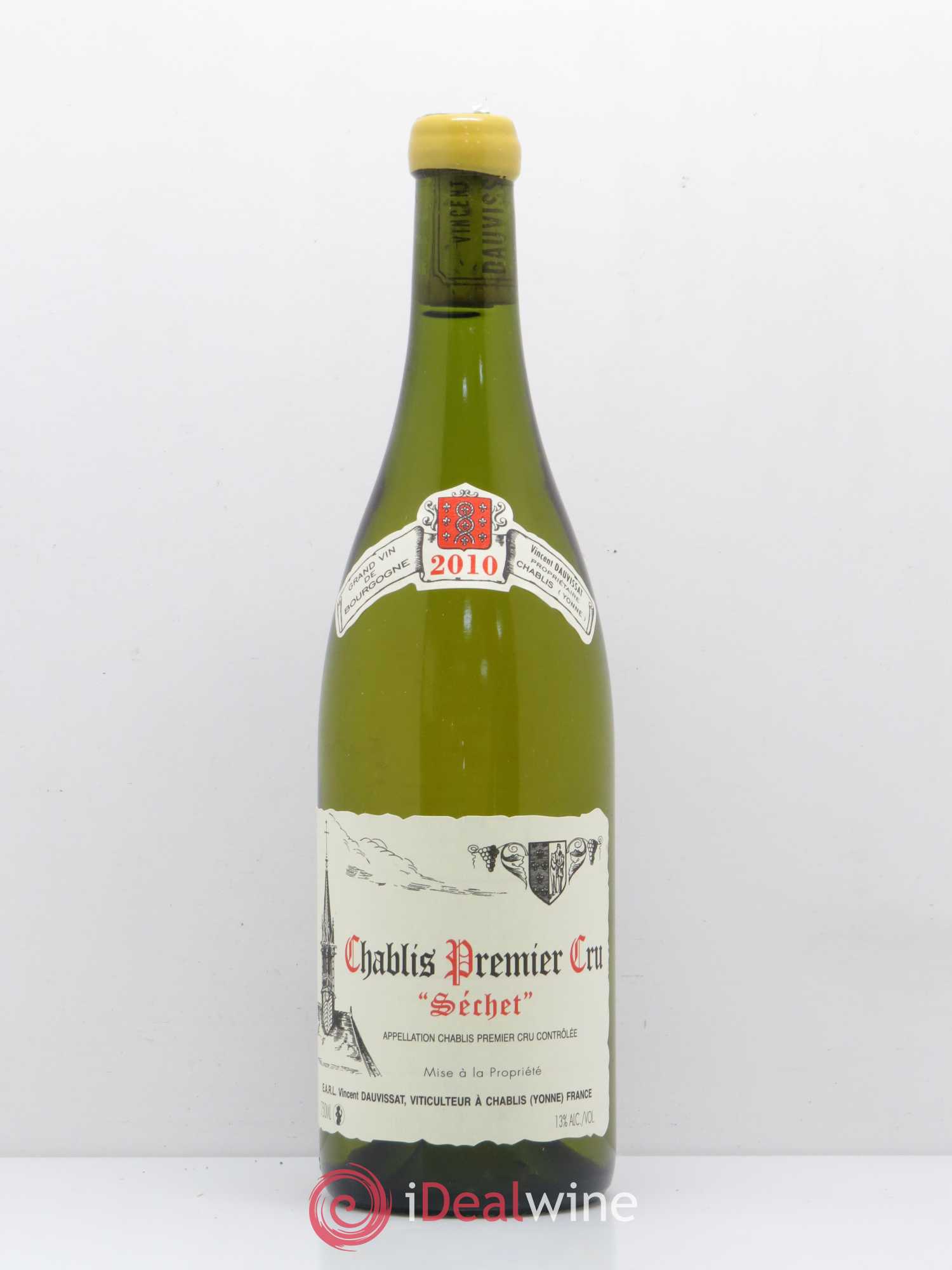 Chablis 1er Cru Séchet Vincent Dauvissat (Domaine) 2010 - Posten von 1 Flasche - 0