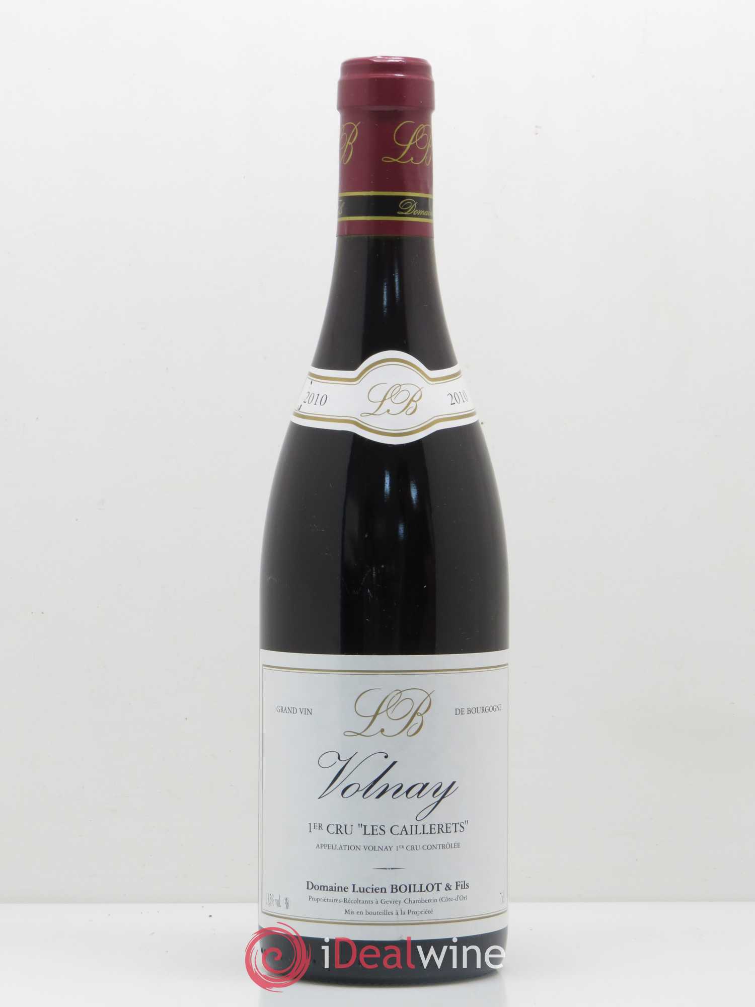 Volnay 1er Cru Les Caillerets Lucien Boillot & Fils (Domaine) 2010 - Lot de 1 bouteille - 0