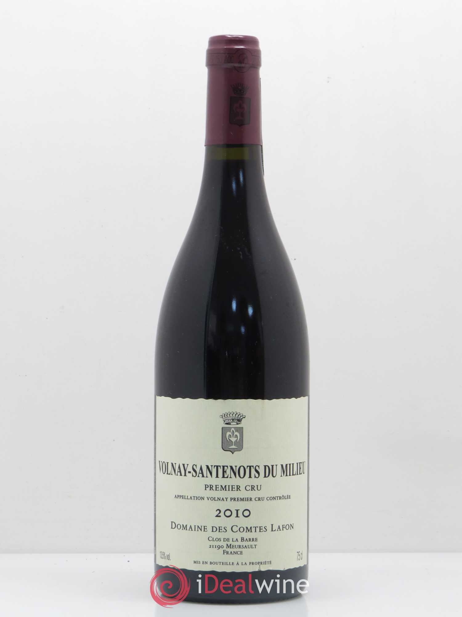 Volnay 1er Cru Santenots du Milieu Comtes Lafon (Domaine des) 2010 - Lot de 1 bouteille - 0