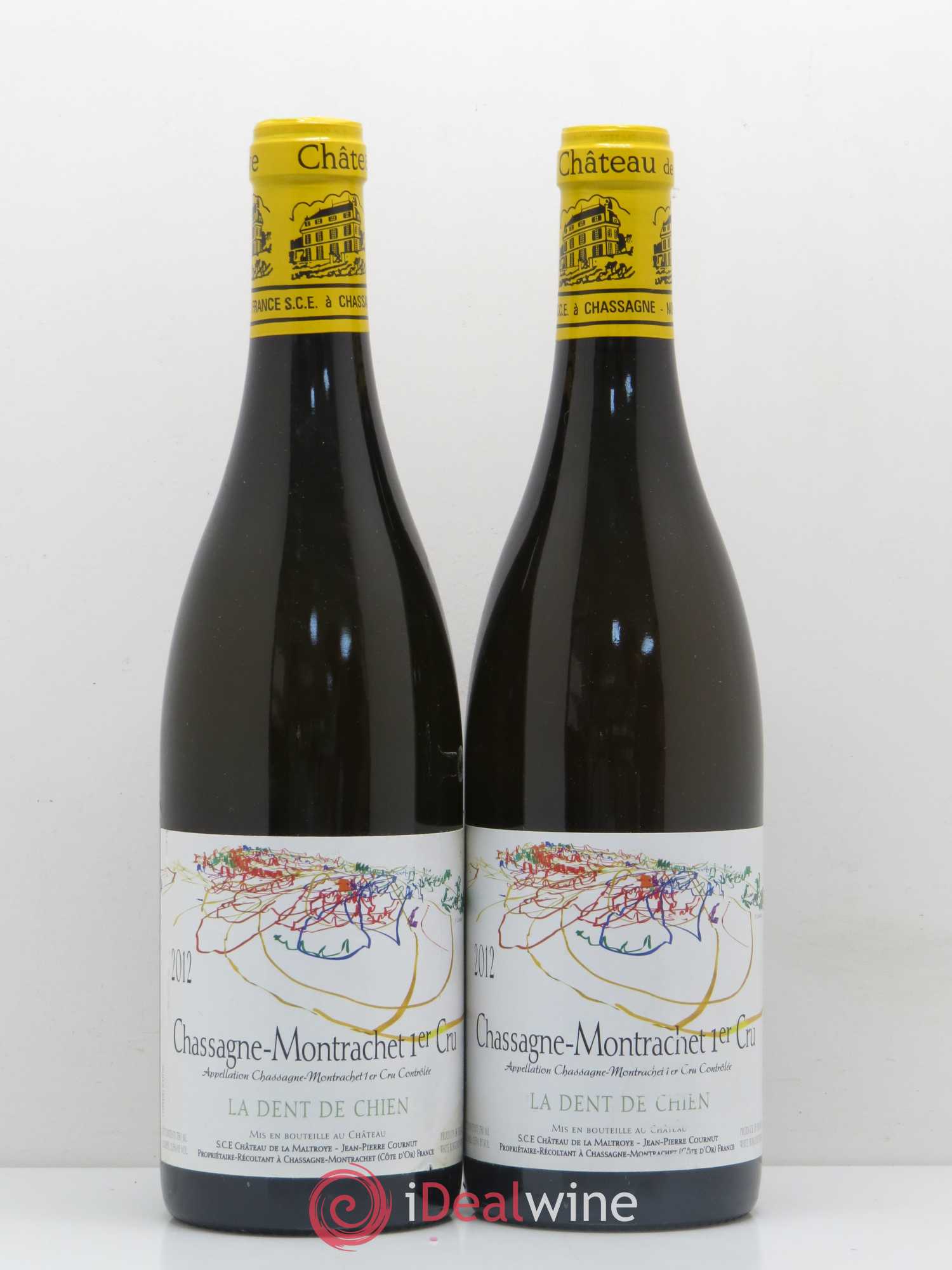 Chassagne-Montrachet 1er Cru La Dent de Chien Château de la Maltroye 2012 - Posten von 2 Flaschen - 0