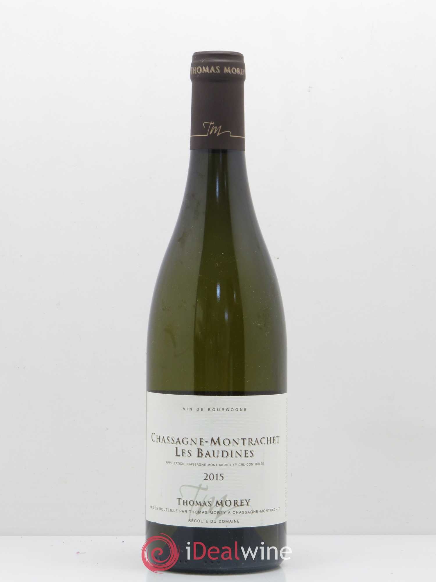 Chassagne-Montrachet 1er Cru Les Baudines Thomas Morey 2015 - Posten von 1 Flasche - 0