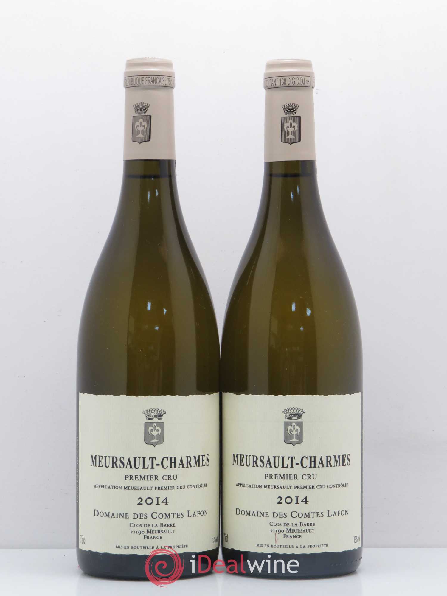 Meursault 1er Cru Charmes Comtes Lafon (Domaine des) 2014 - Lot de 2 bouteilles - 0