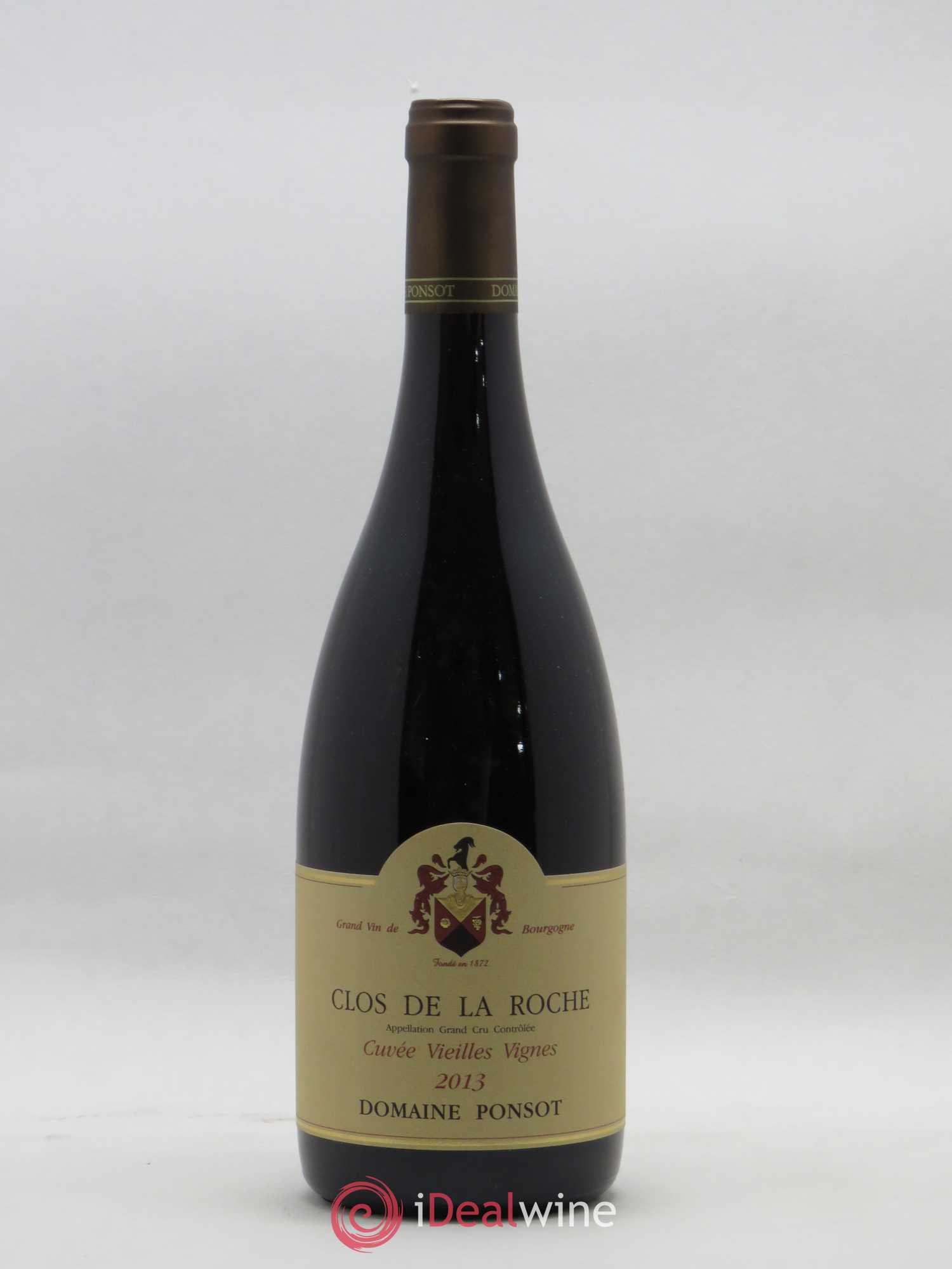 Clos de la Roche Grand Cru Vieilles Vignes Ponsot (Domaine) 2013 - Lot de 1 bouteille - 0