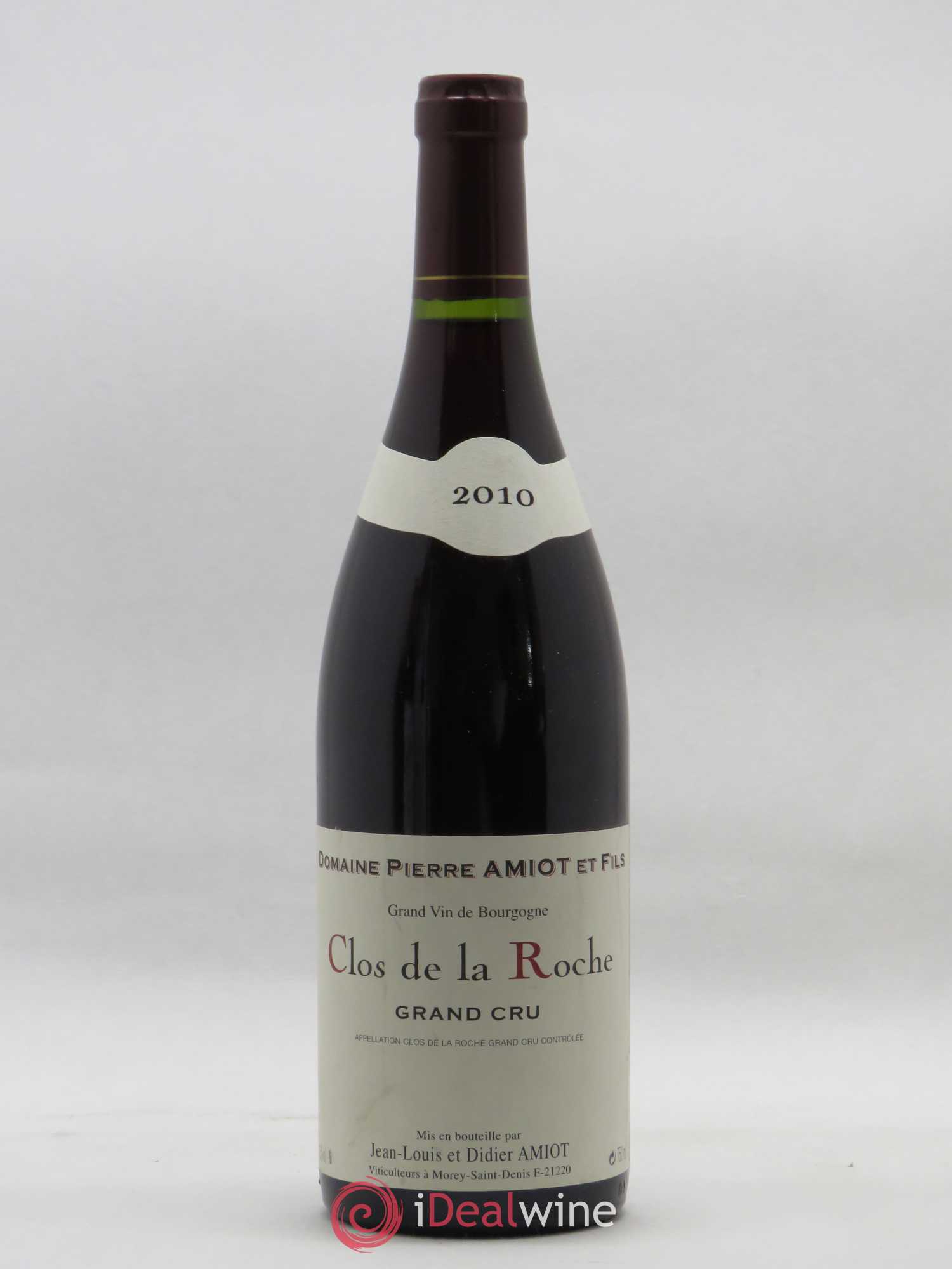 Clos de la Roche Grand Cru Pierre Amiot Et Fils 2010 - Posten von 1 Flasche - 0