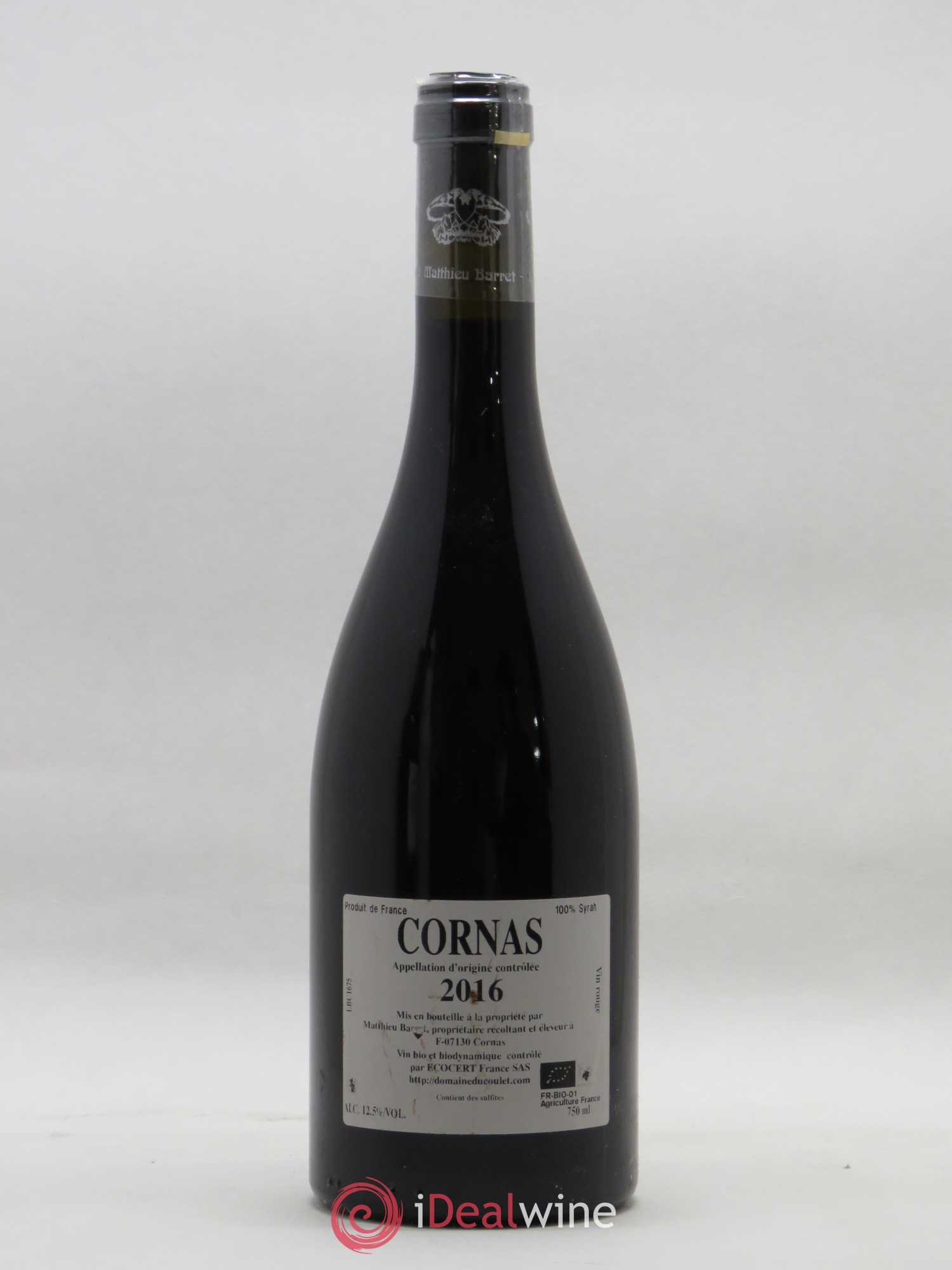 Cornas Brise Cailloux Coulet (Domaine du) - Matthieu Barret 2016 - Lot de 1 bouteille - 1