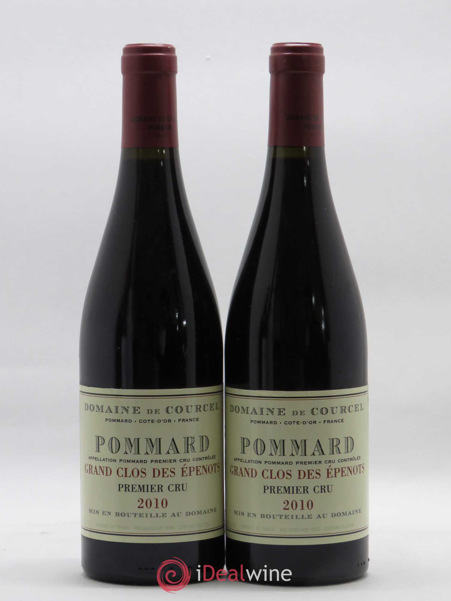 Pommard 1er Cru Grand Clos des Epenots de Courcel (Domaine) 2010 - Lot de 2 bouteilles - 0