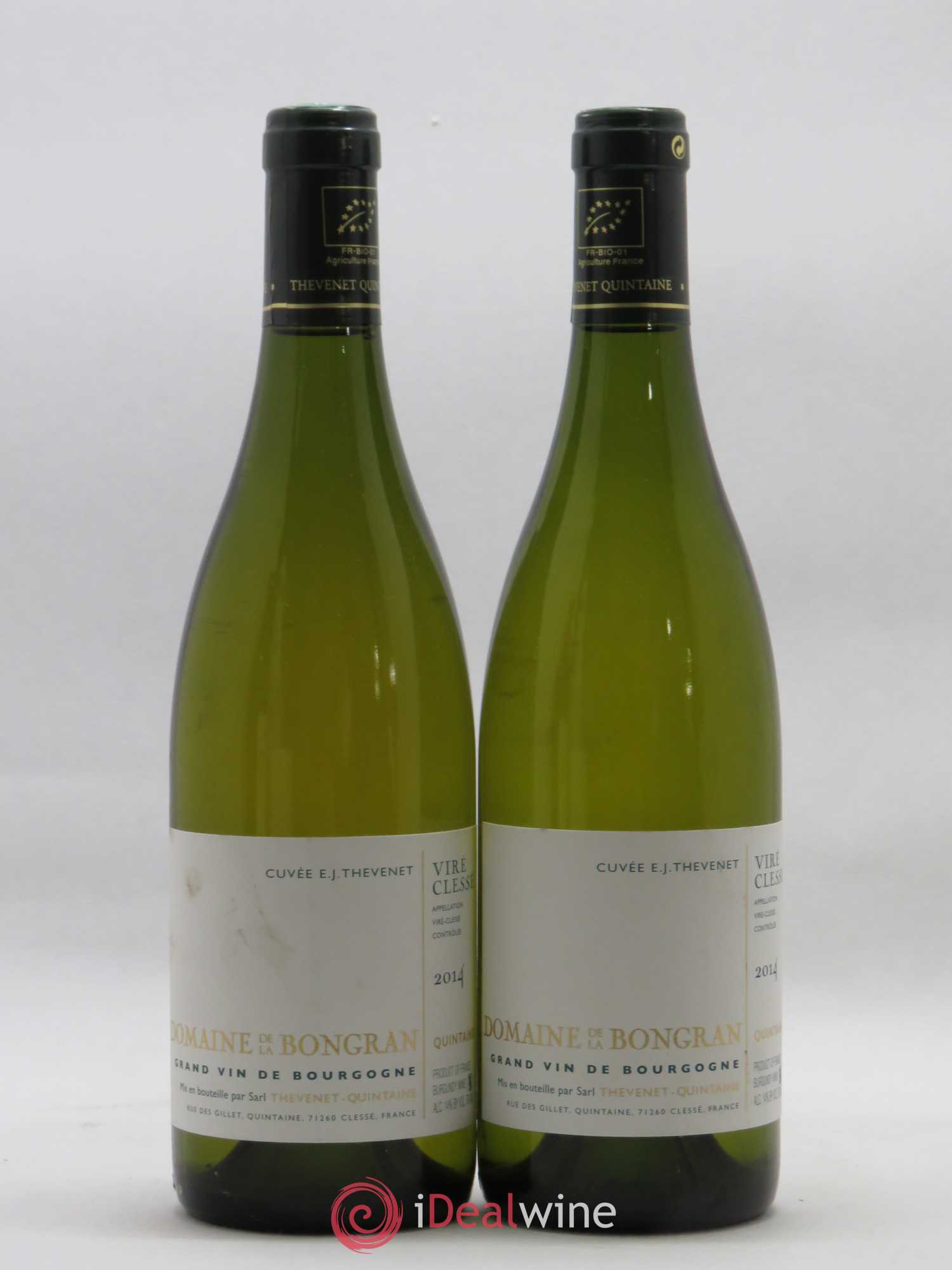 Viré-Clessé Cuvée E.J. Thevenet Domaine de la Bongran (J.Thevenet) Quintaine 2014 - Lot de 2 bouteilles - 0